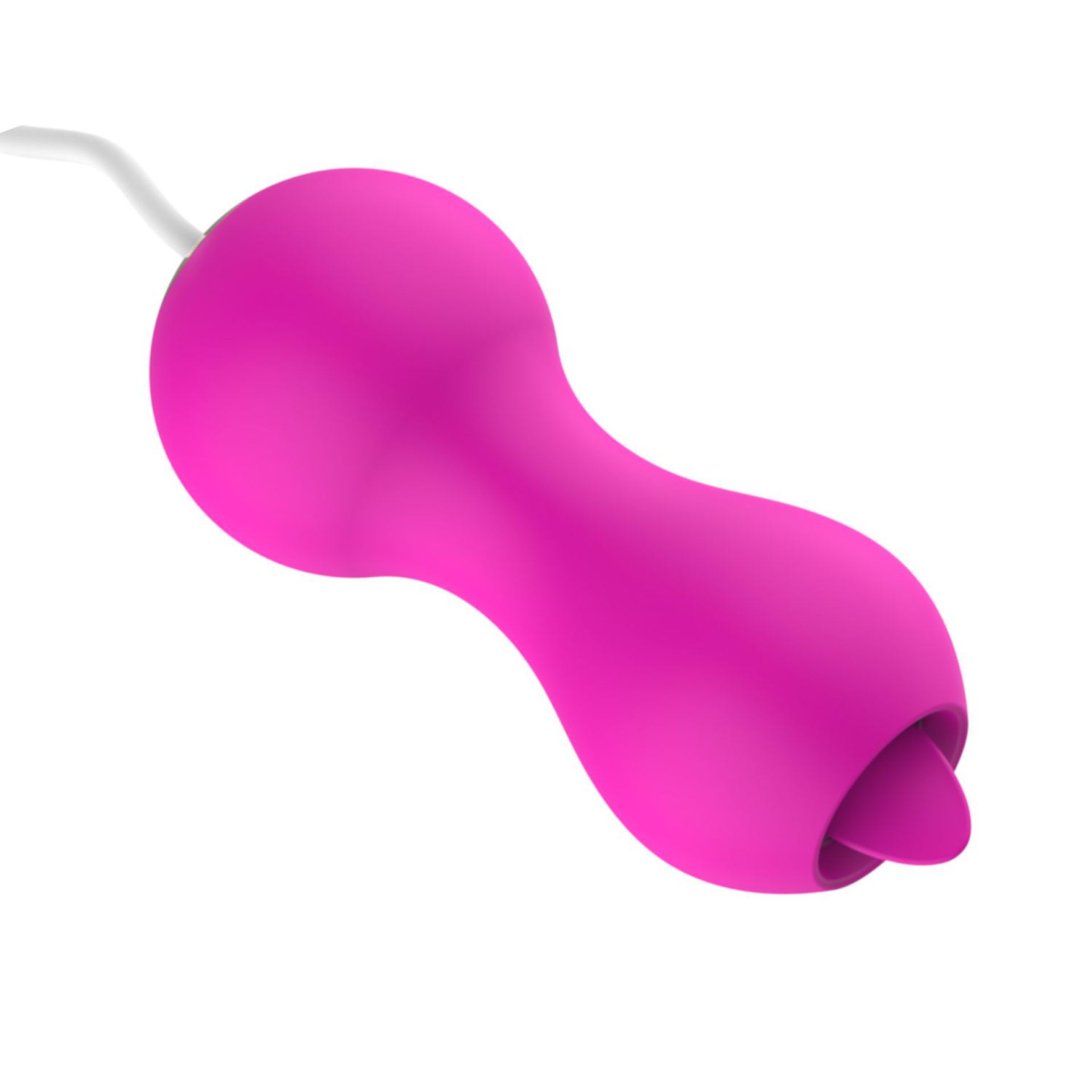 Vibrerend ei met tong roze 7cm