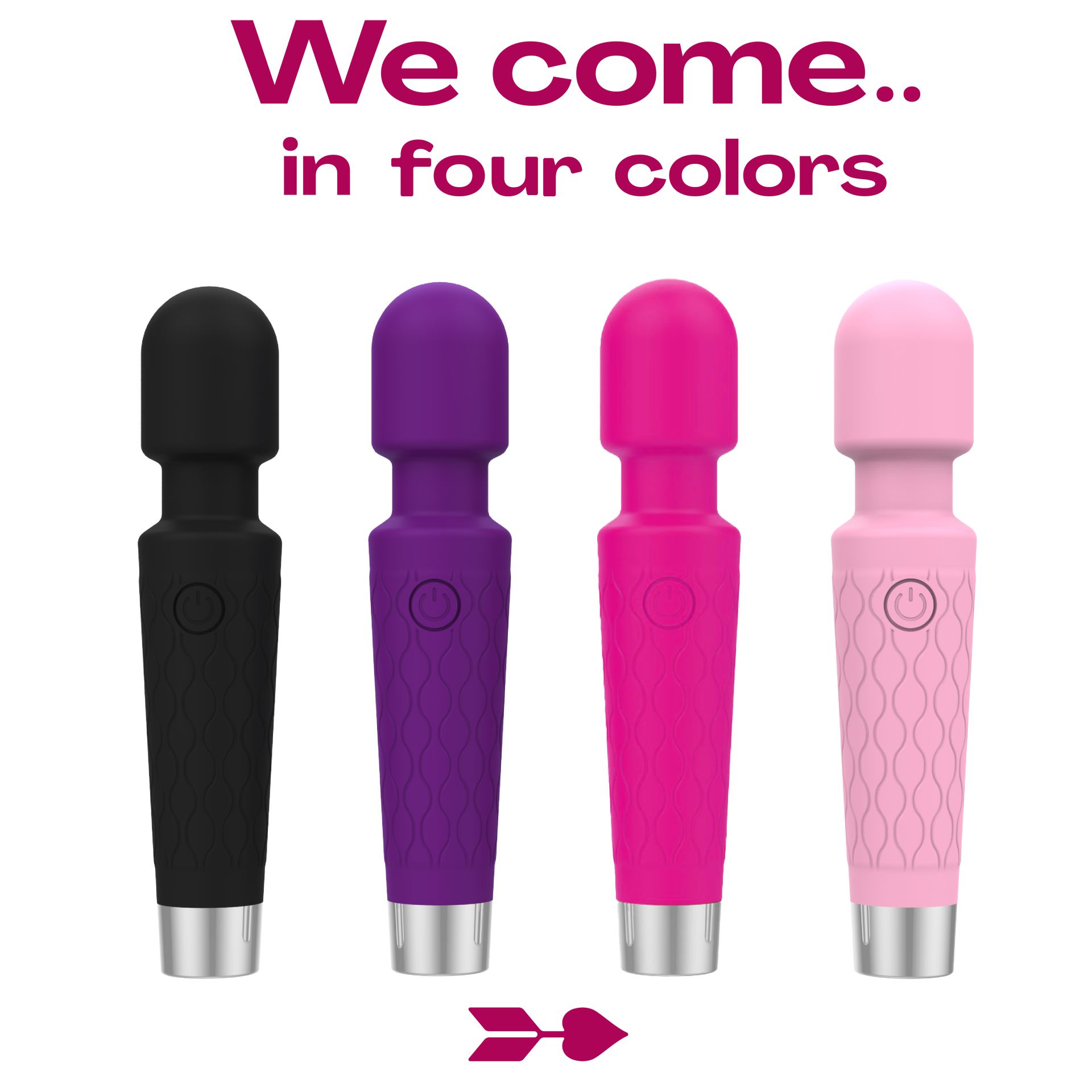Wand vibrator 20cm roze online kopen