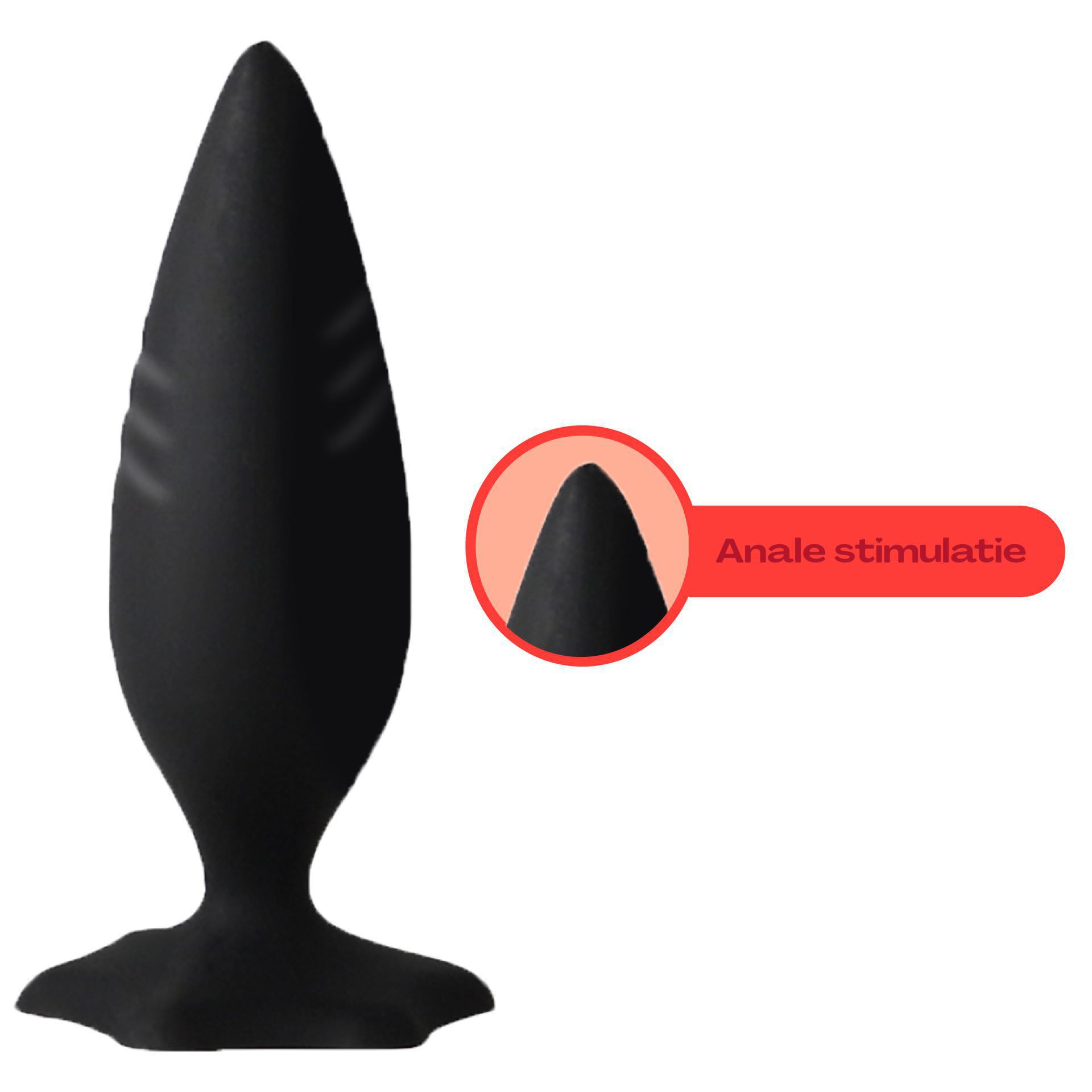 Siliconen butt plug set puntig uitleg