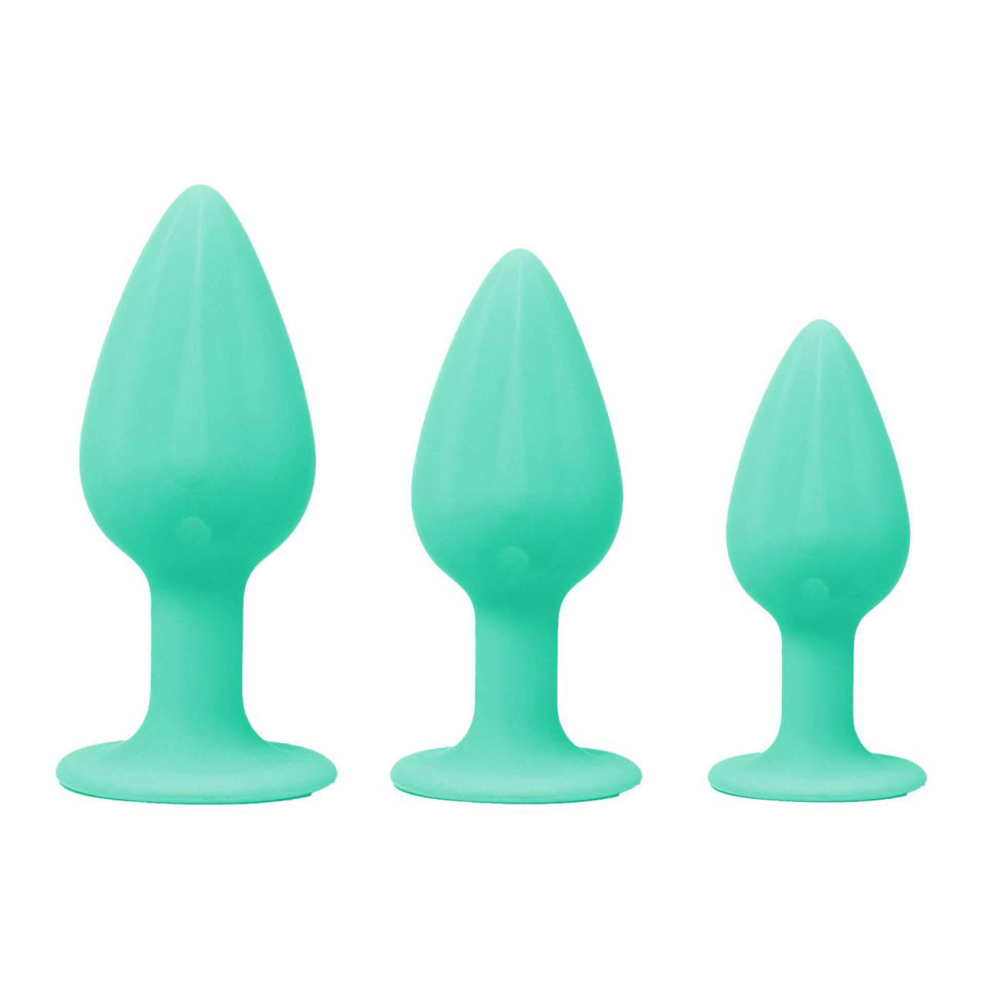 Buttplug set groot groen