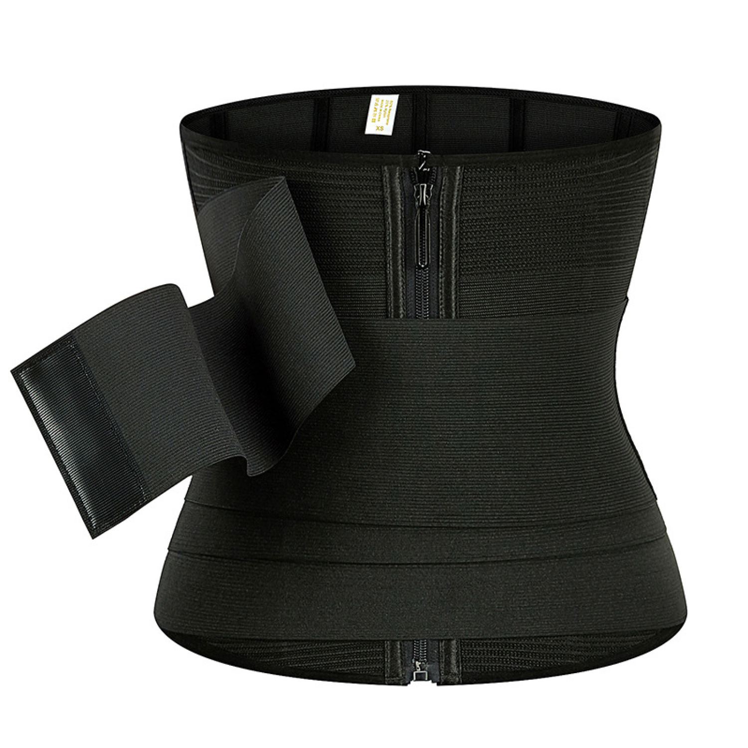 Waist trainer corset wikkelband zwart