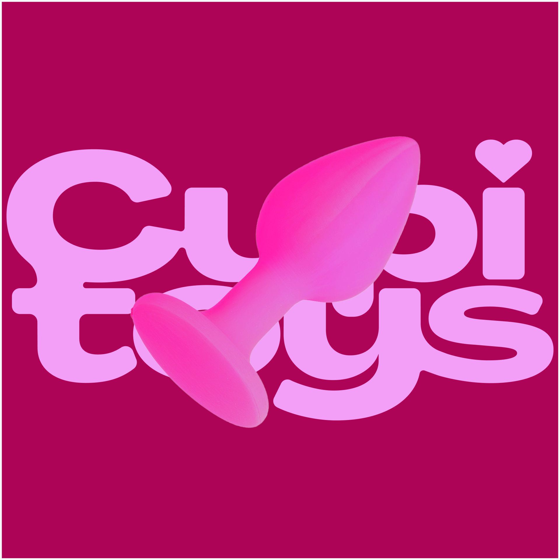 Siliconen buttplug set medium roze logo