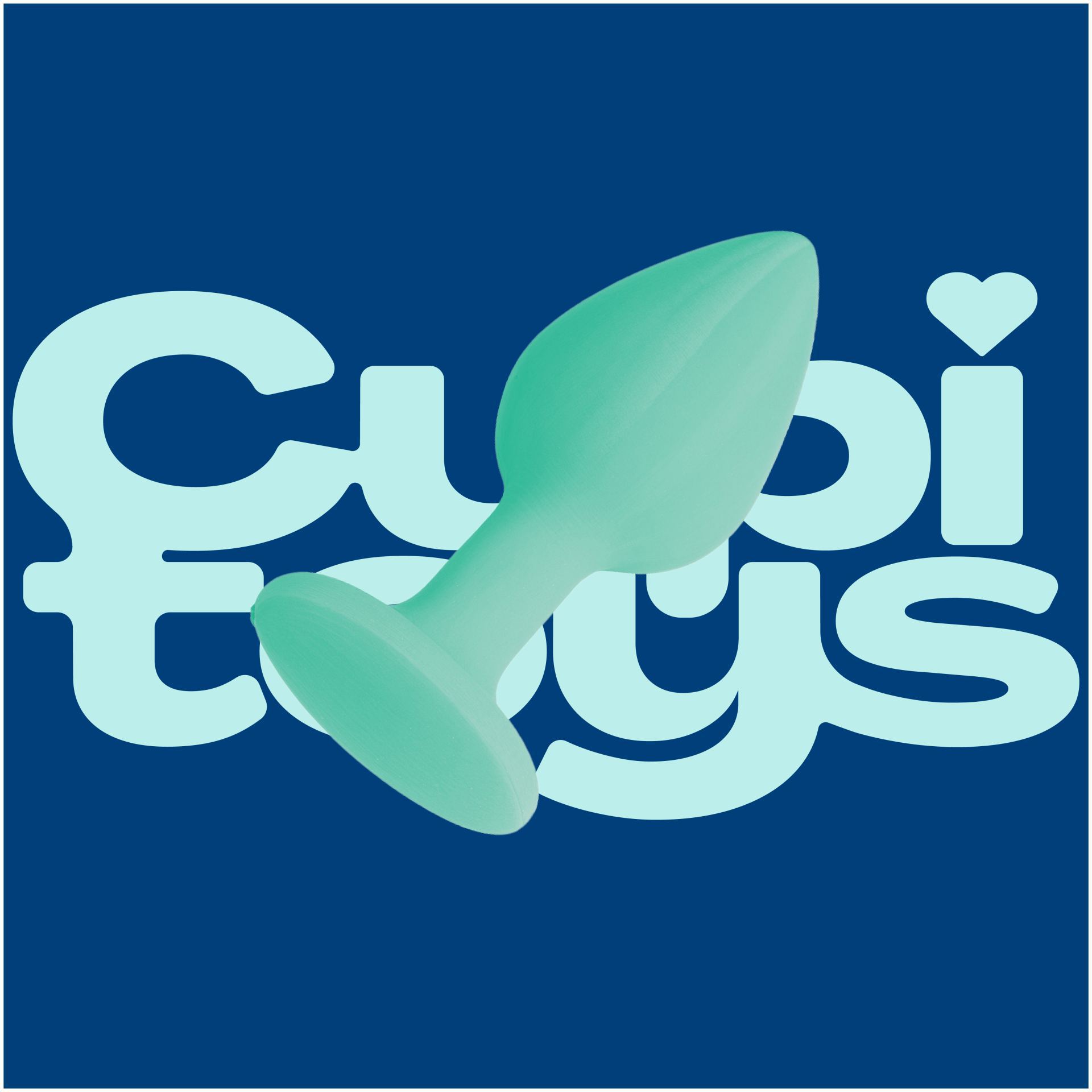 Siliconen buttplug set medium groen logo