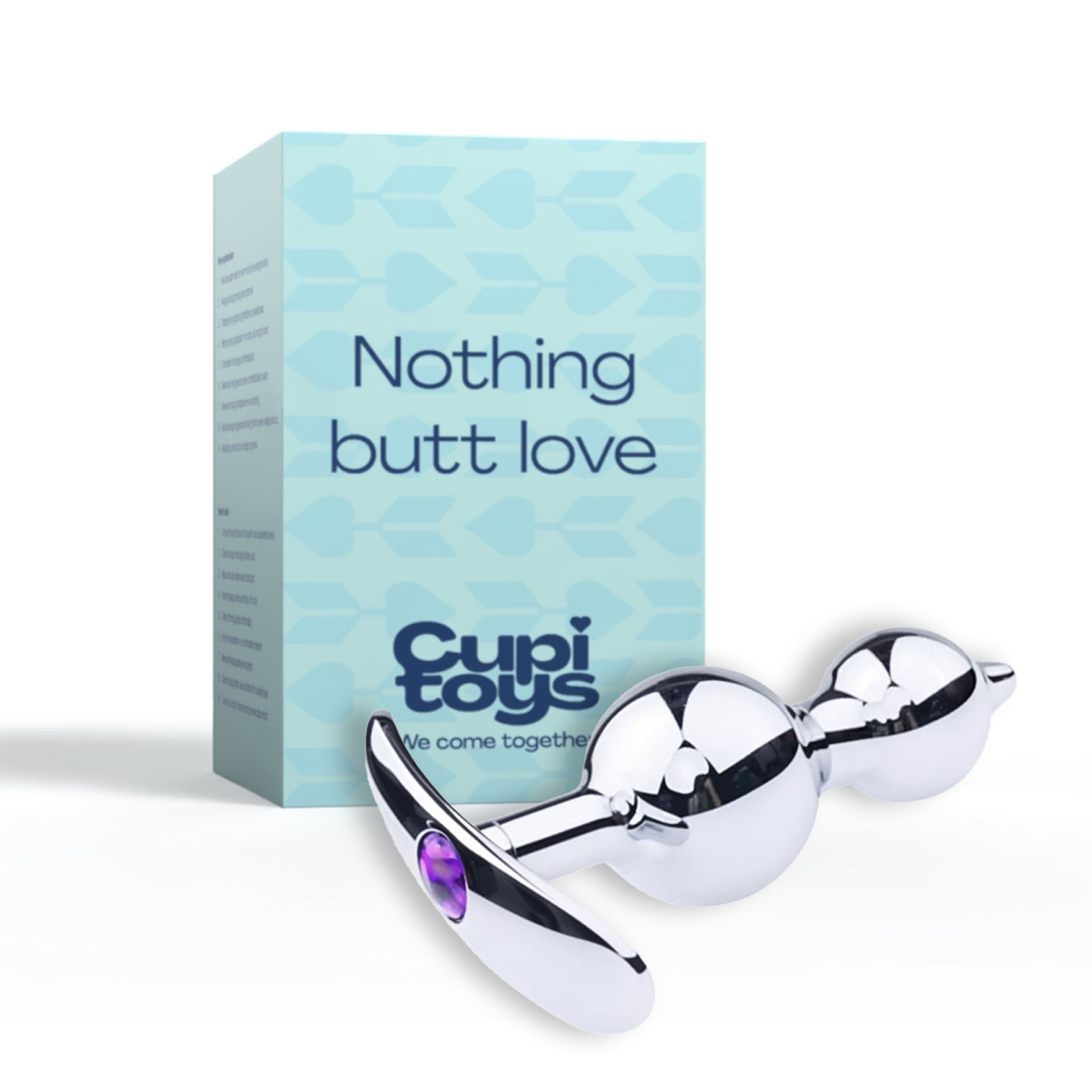 Buttplug diamant paars anker beads