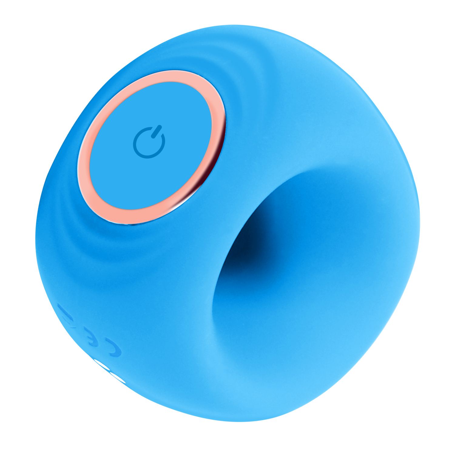 Blauwe vibrerende ring