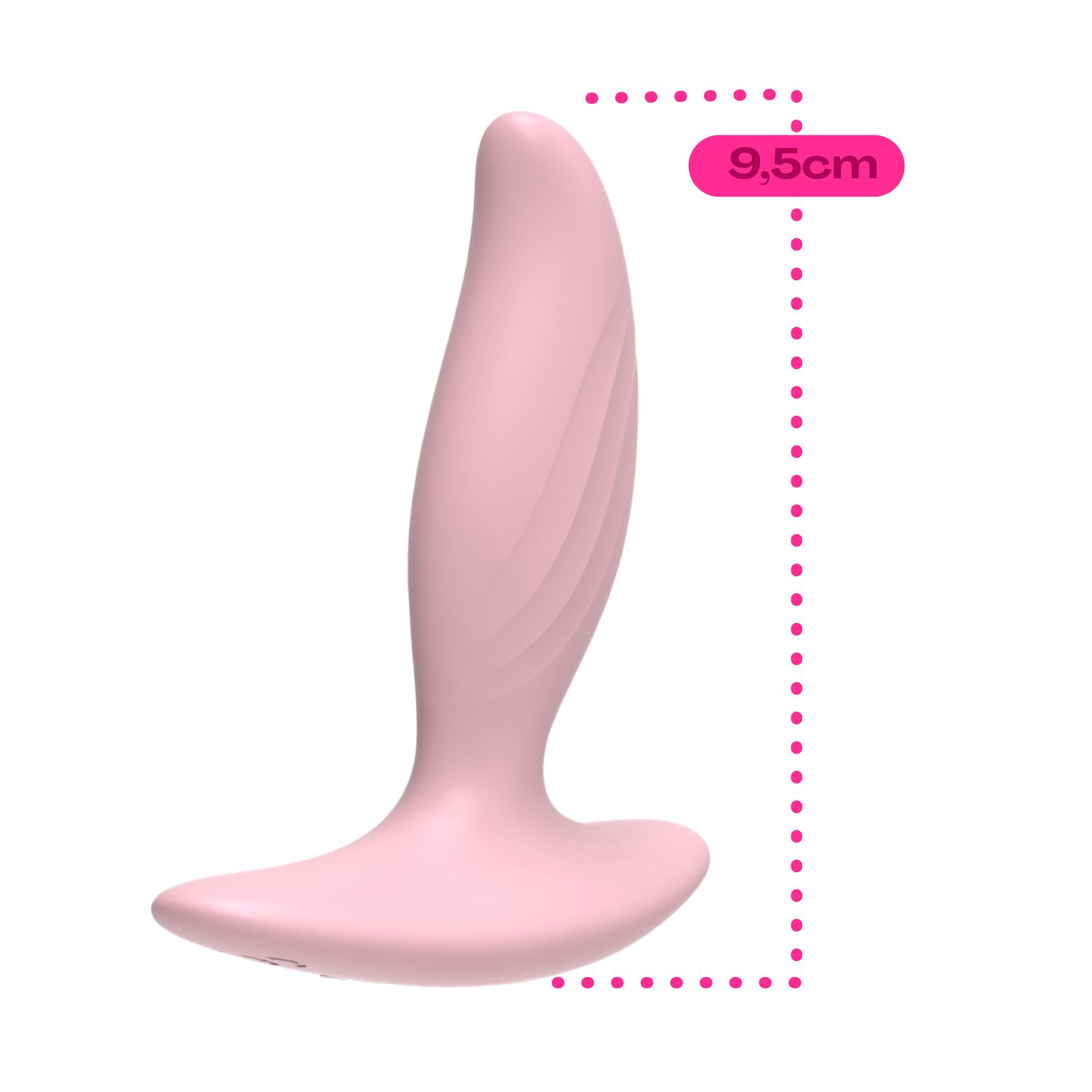 Vibrerende butt plug 9,5cm Roze kopen