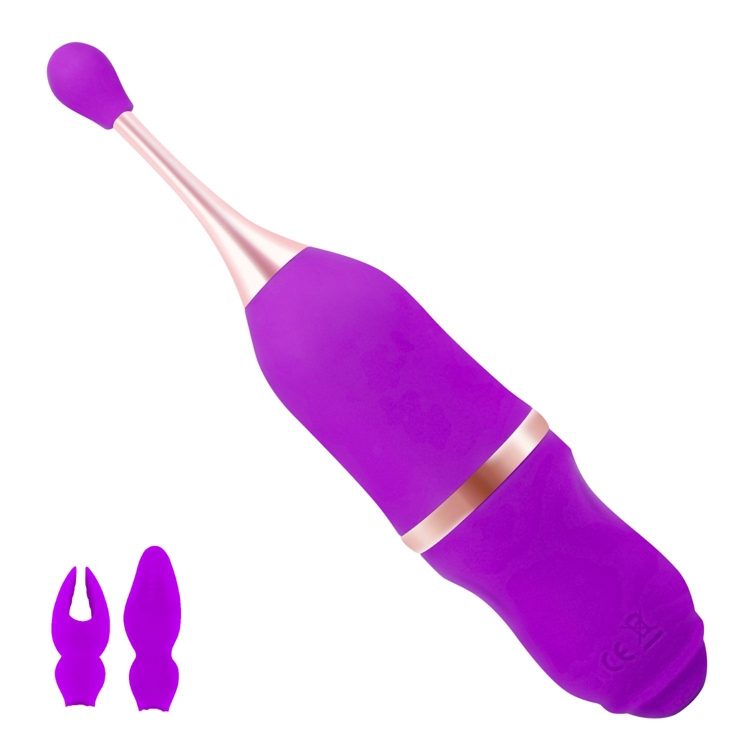 Pinpoint clitoris vibrator 19,8cm paars