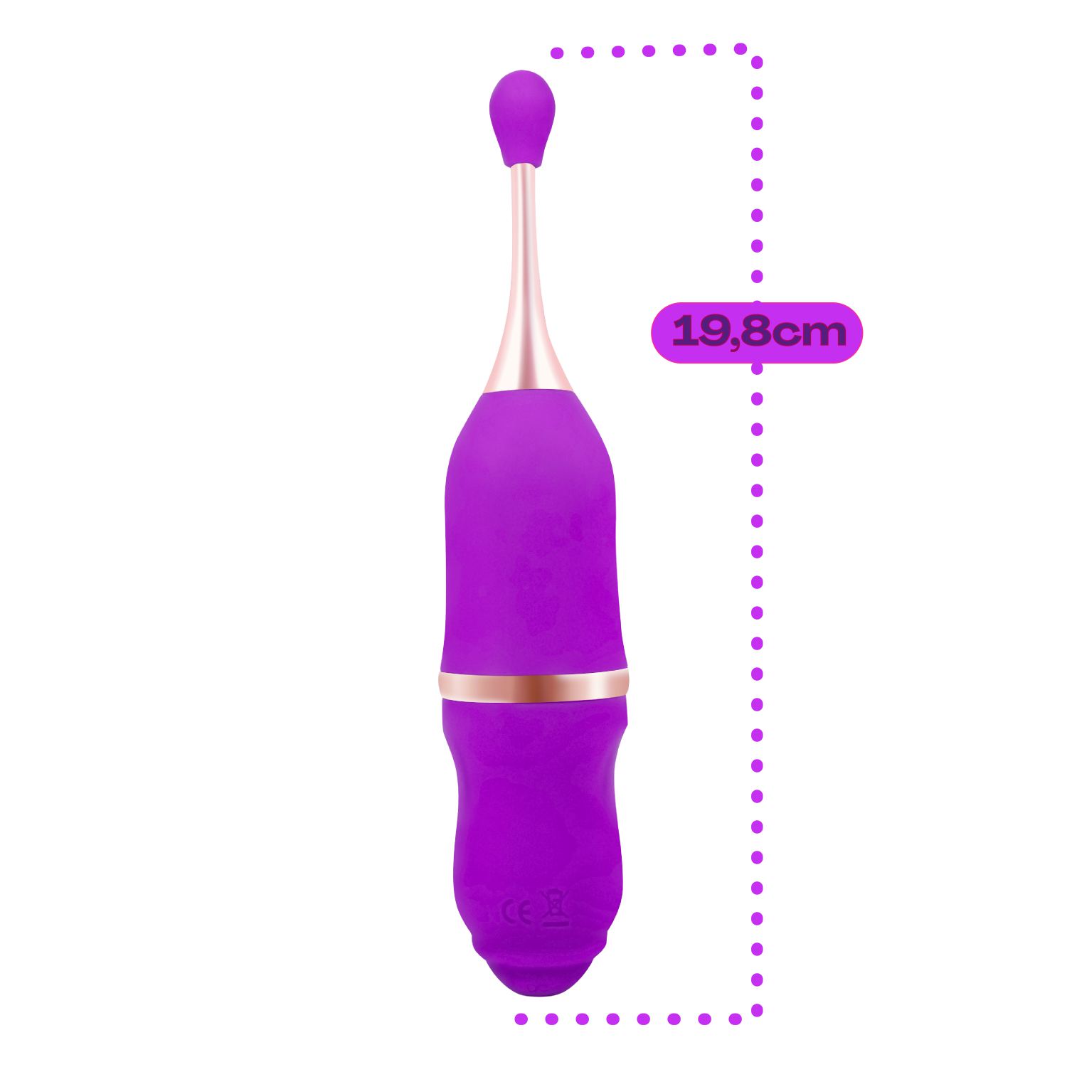 Pinpoint clitoris vibrator 19,8cm paars kopen