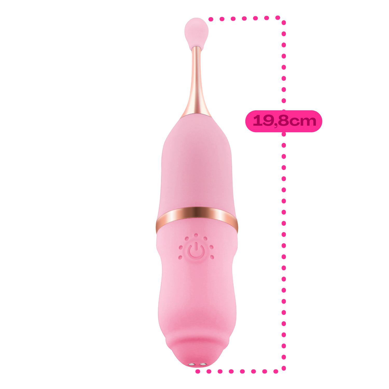 Pinpoint clitoris vibrator roze 19,8cm kopen