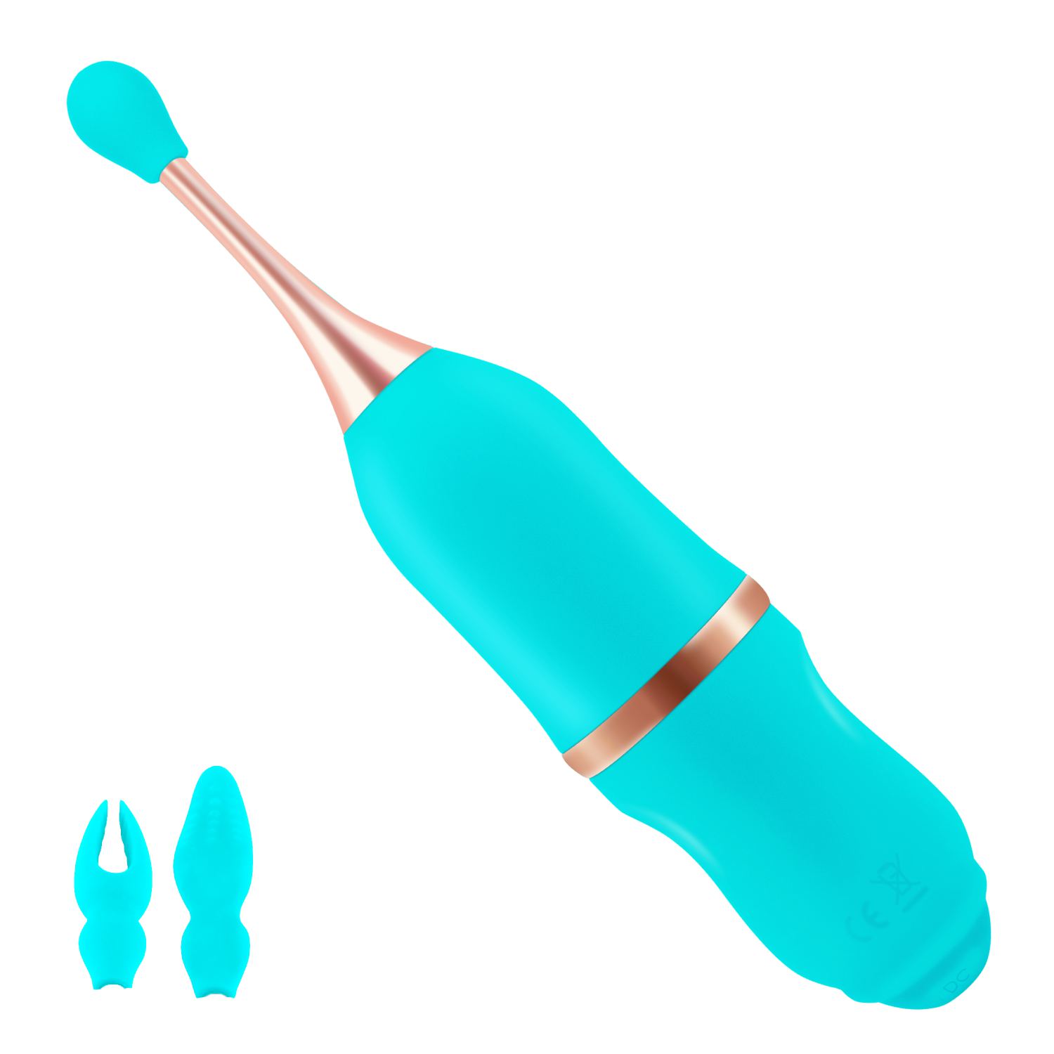 Pinpoint clitoris vibrator blauw 19,8cm
