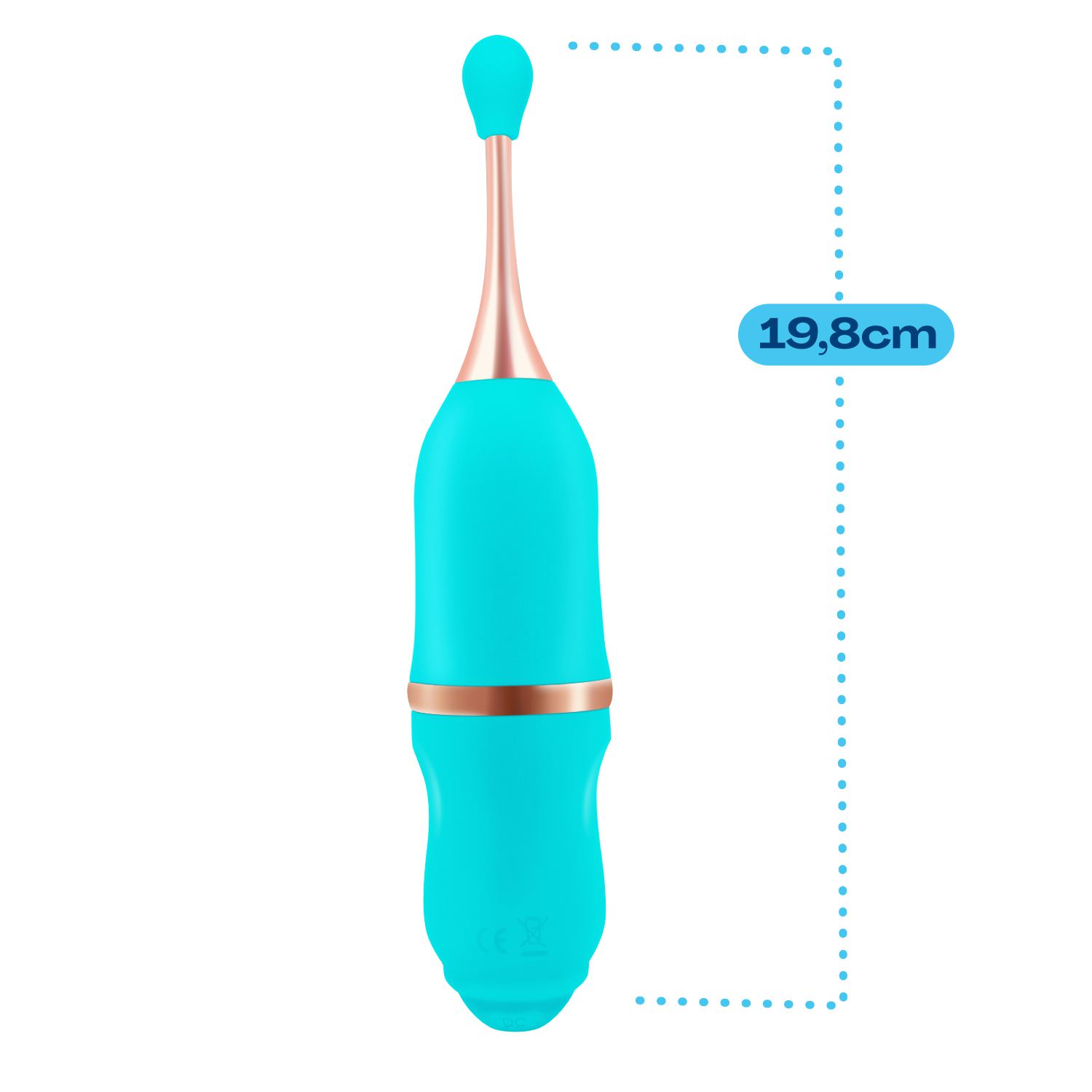 Pinpoint clitoris vibrator blauw 19,8cm kopen