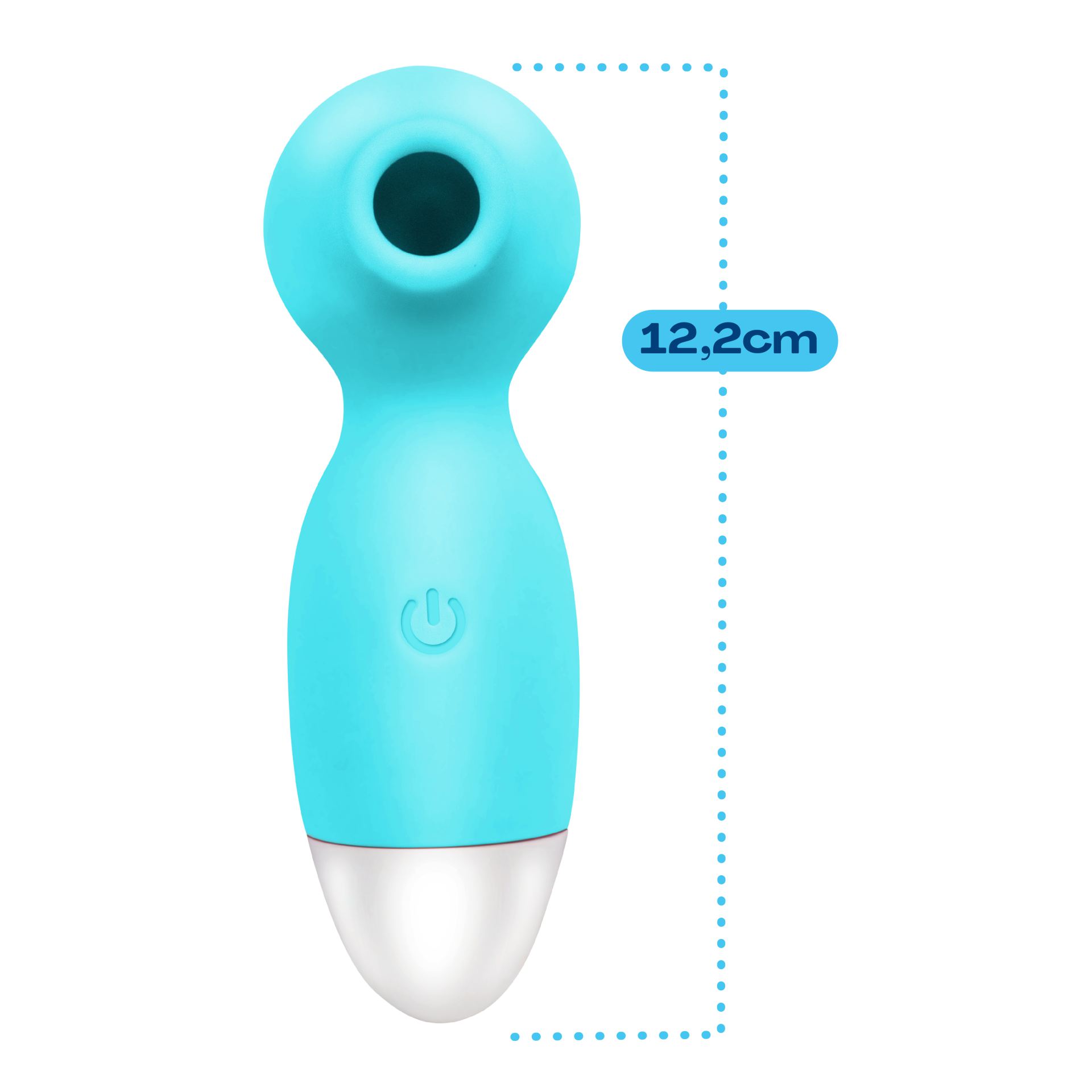 Goedkope luchtdruk vibrator klein 12,2cm blauw