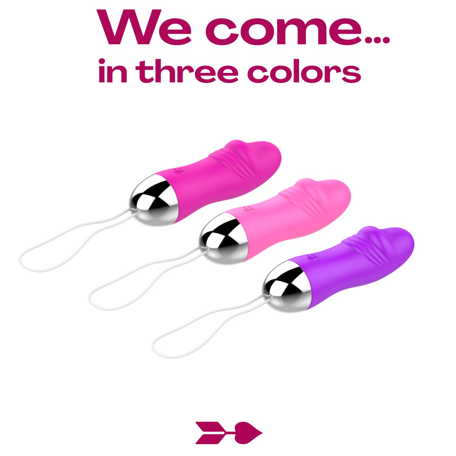 lichtroze Vibrerend ei penisvorm 11cm afstand