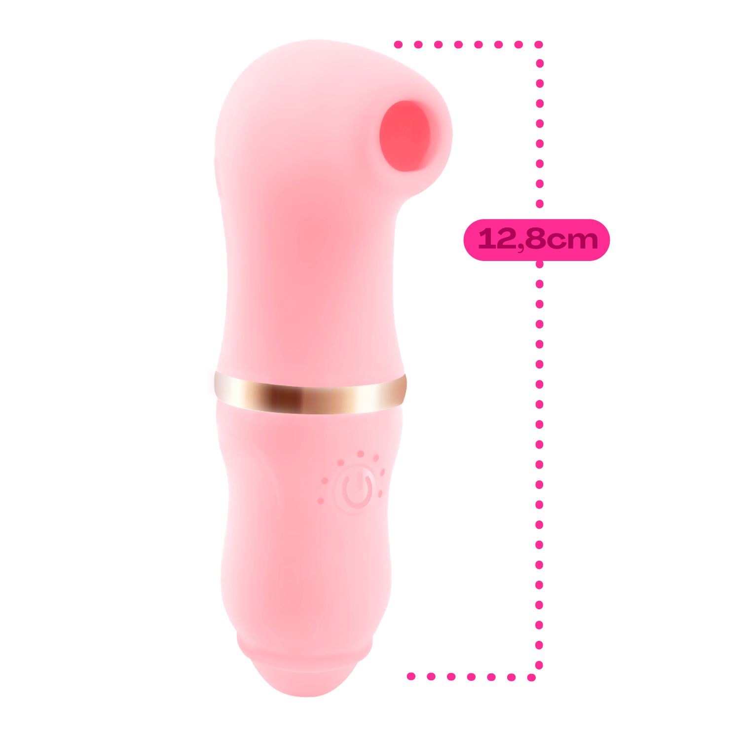 Luchtdruk vibrator  12,8cm Roze bestellen