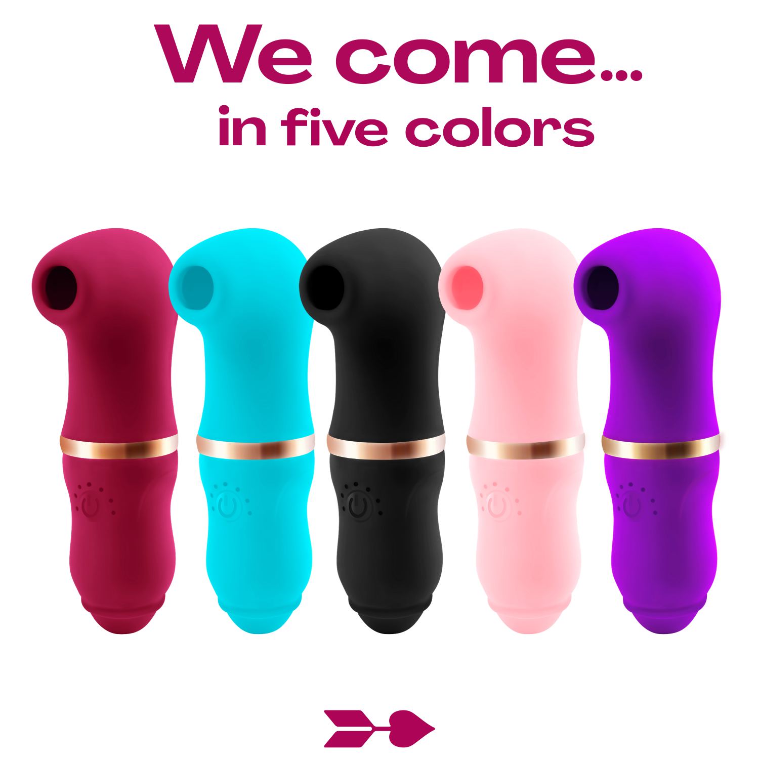 Luchtdruk vibrator  12,8cm Roze