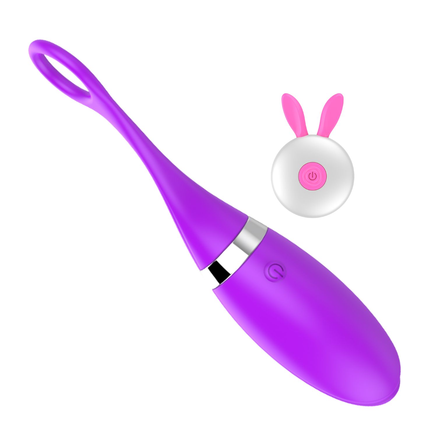 Vibrerend ei voor g-spot 18,6cm paars