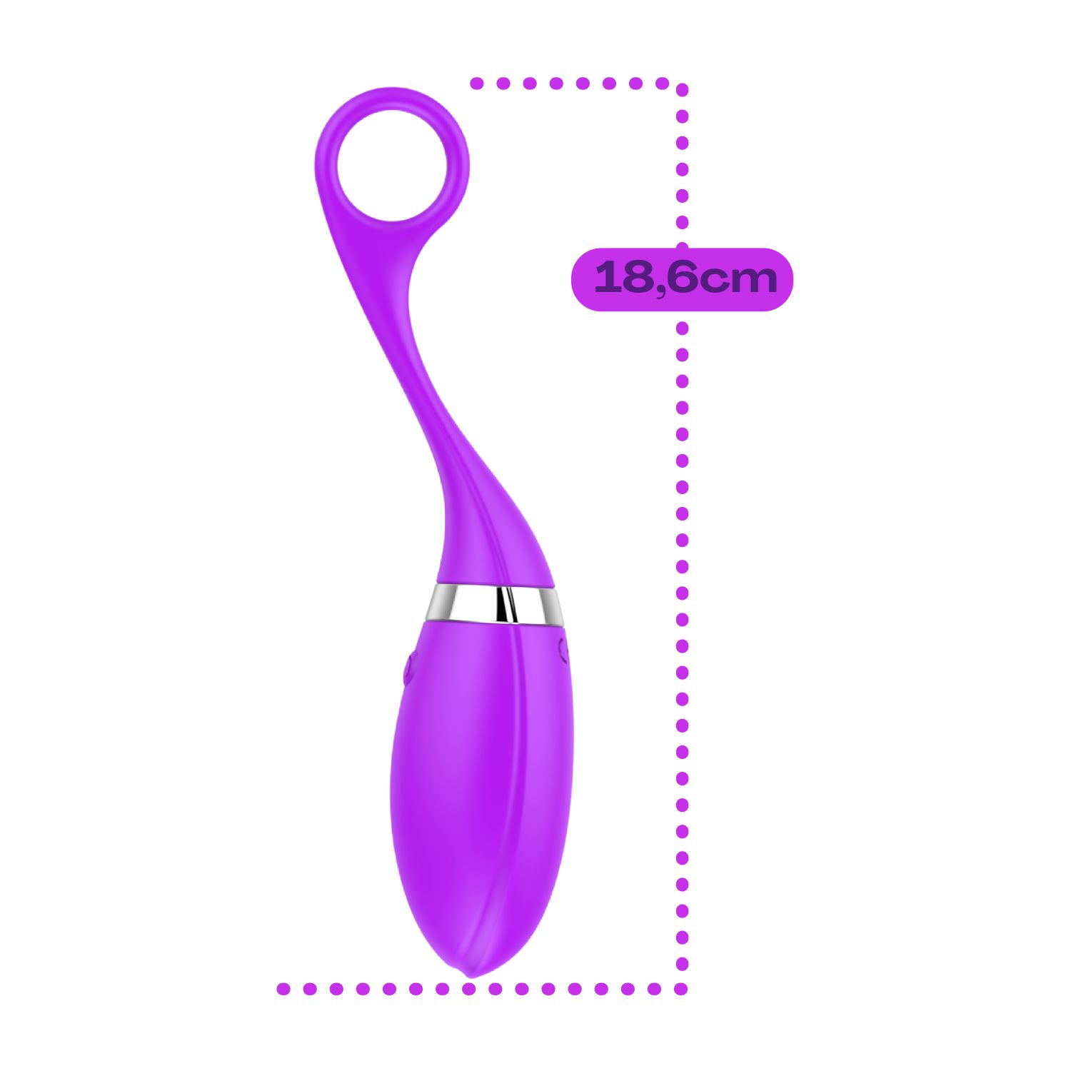 Vibrerend ei voor g-spot 18,6cm paars kopen