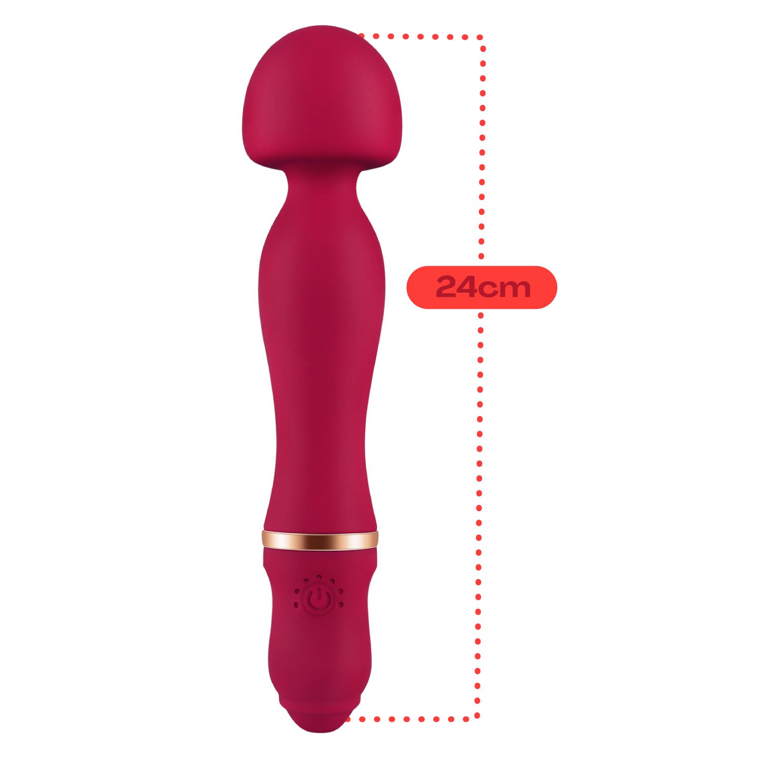 Wand vibrator 24cm Rood online kopen