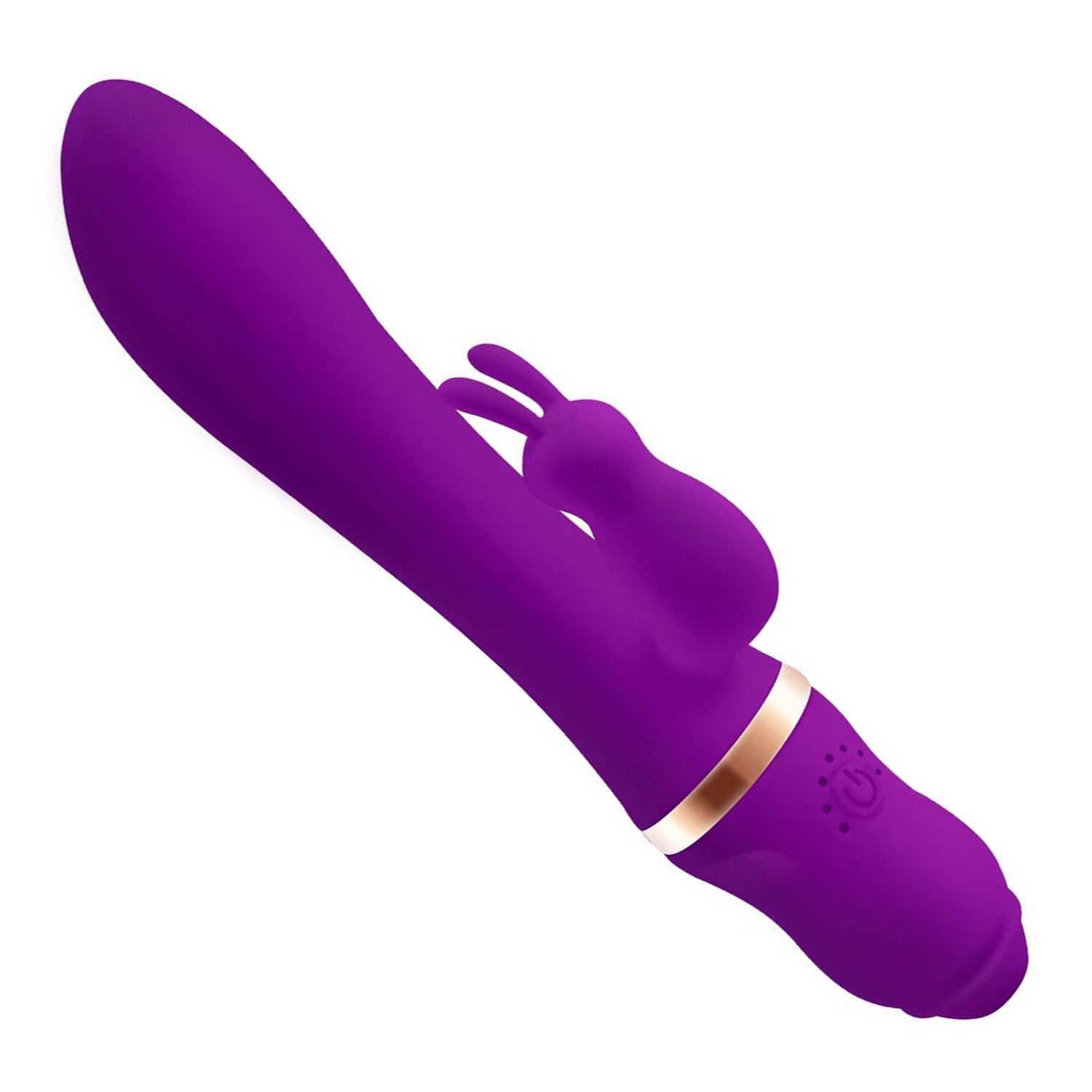 Tarzan vibrator met rabbit 22,5cm Paars