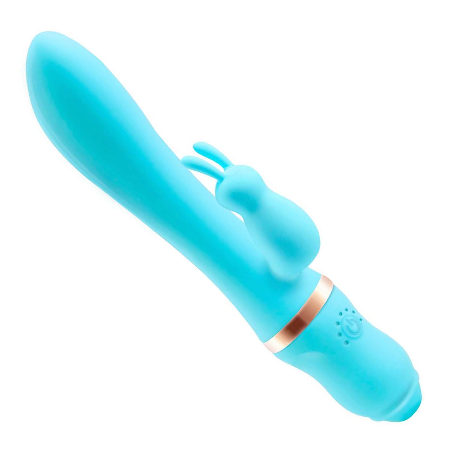 Tarzan vibrator met rabbit 22,5cm Blauw