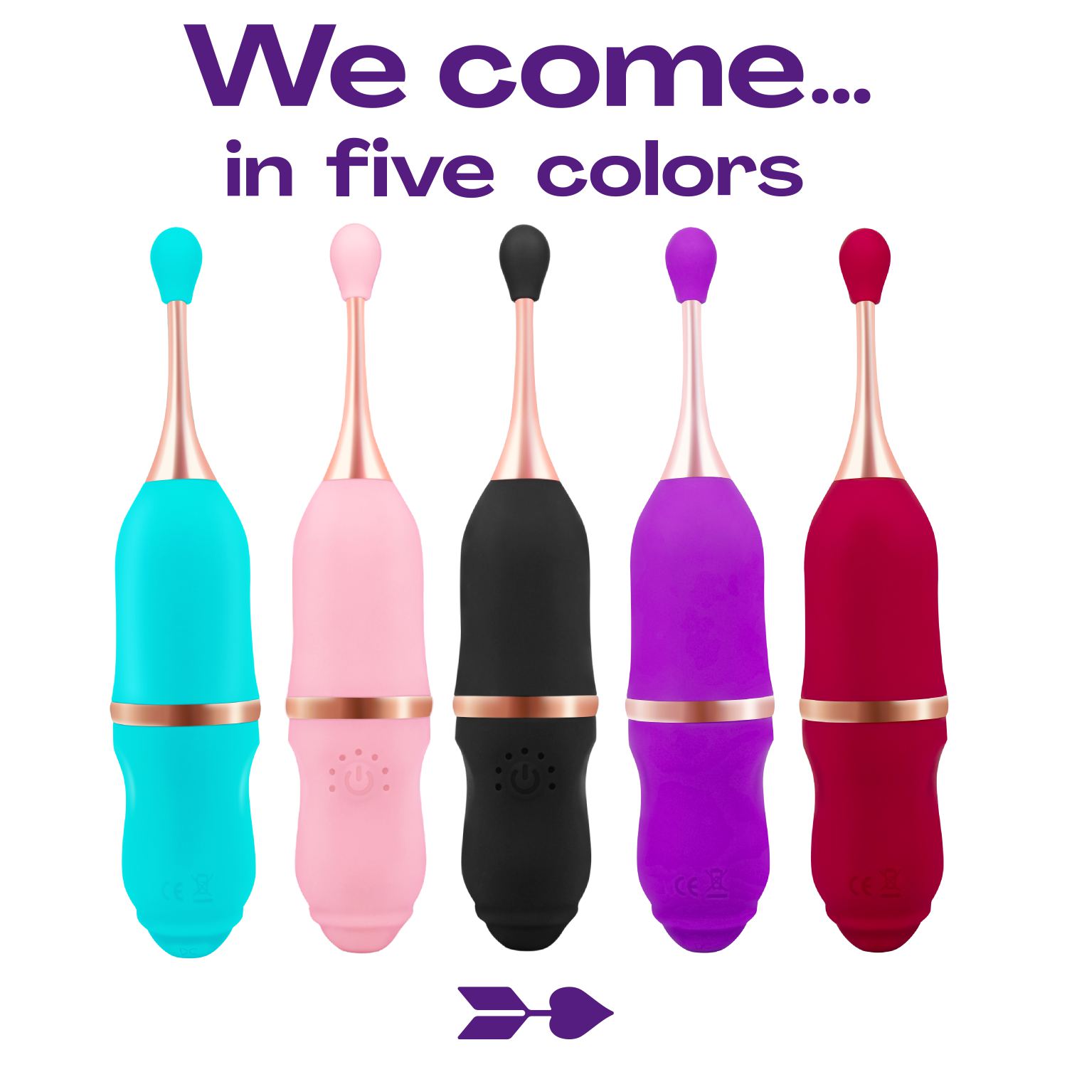 Pinpoint clitoris vibrator 19,8cm Paars online