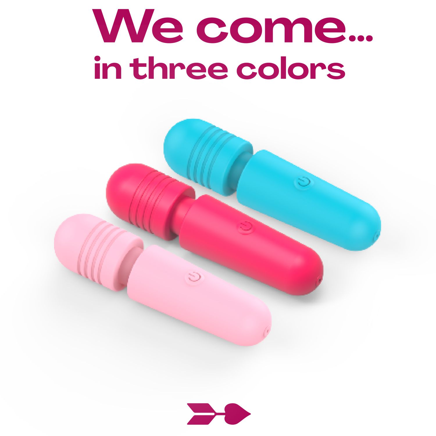 Wand vibrator lichtroze 10cm kopen