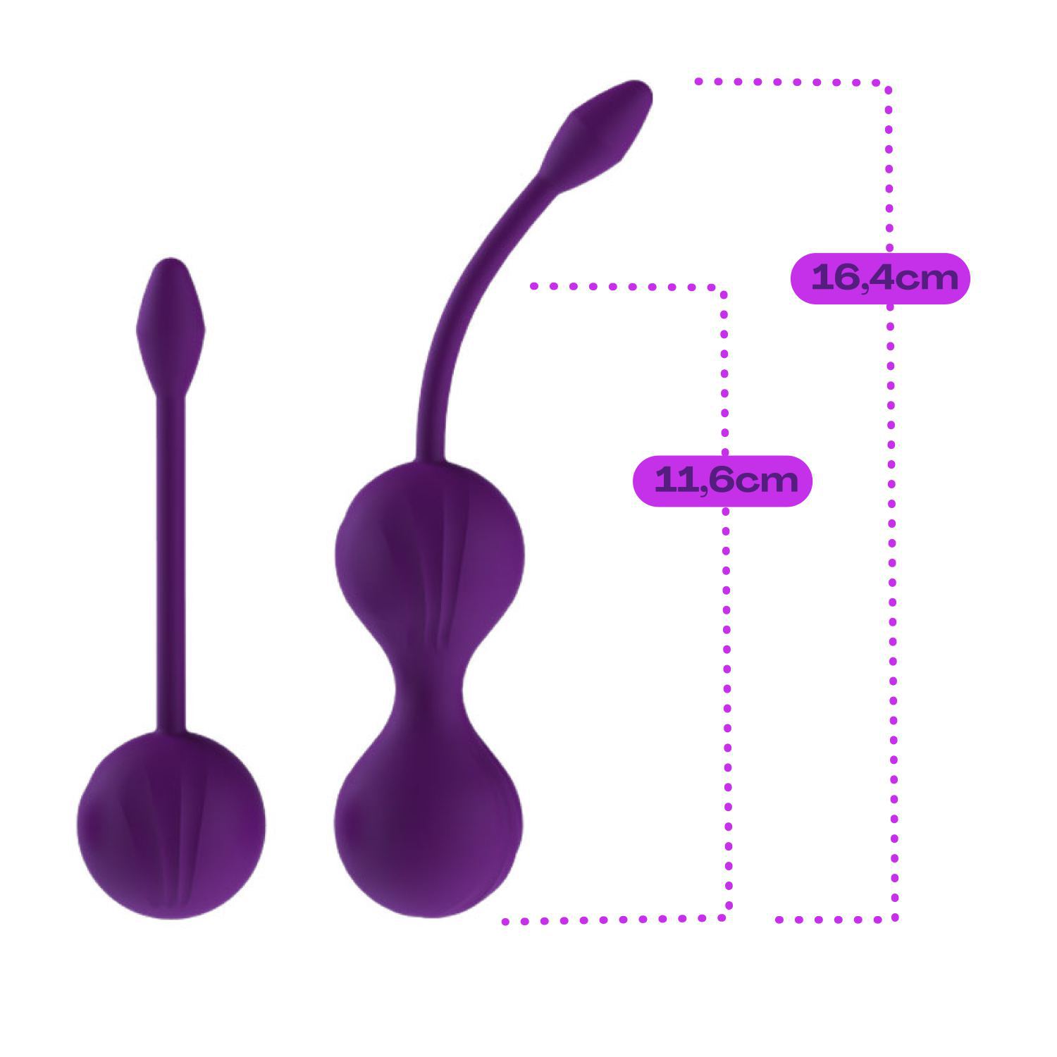 Kegel ball set paars kopen