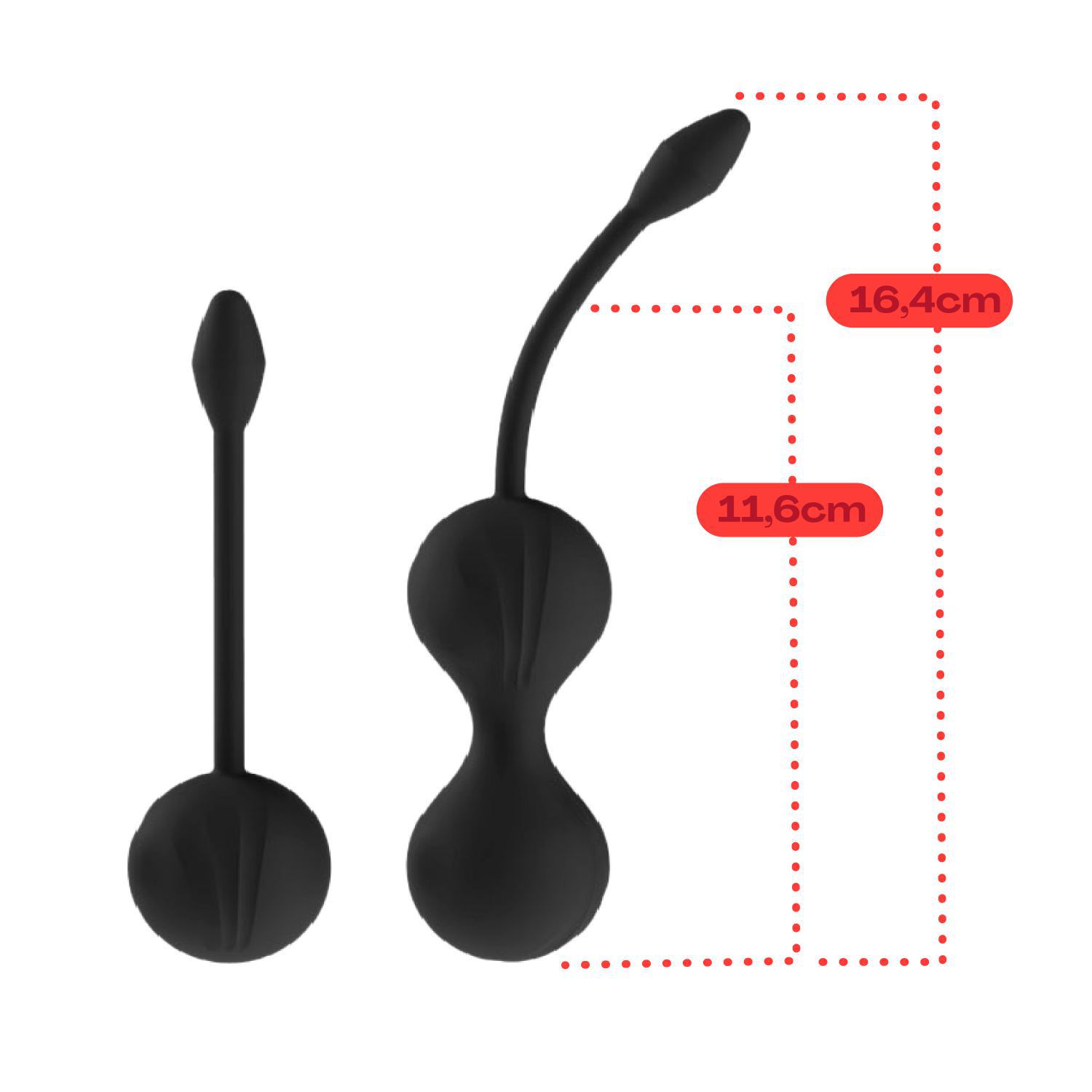 Kegel ball set zwart kopen