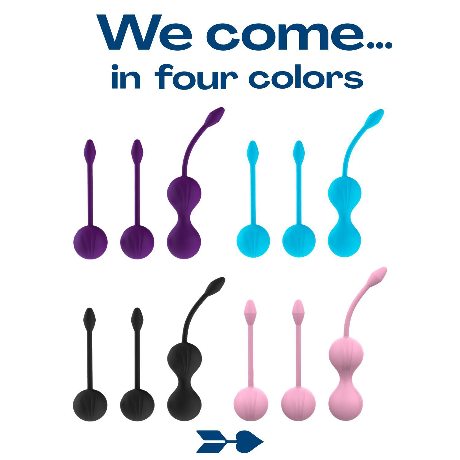 Kegel ball set blauw bestellen