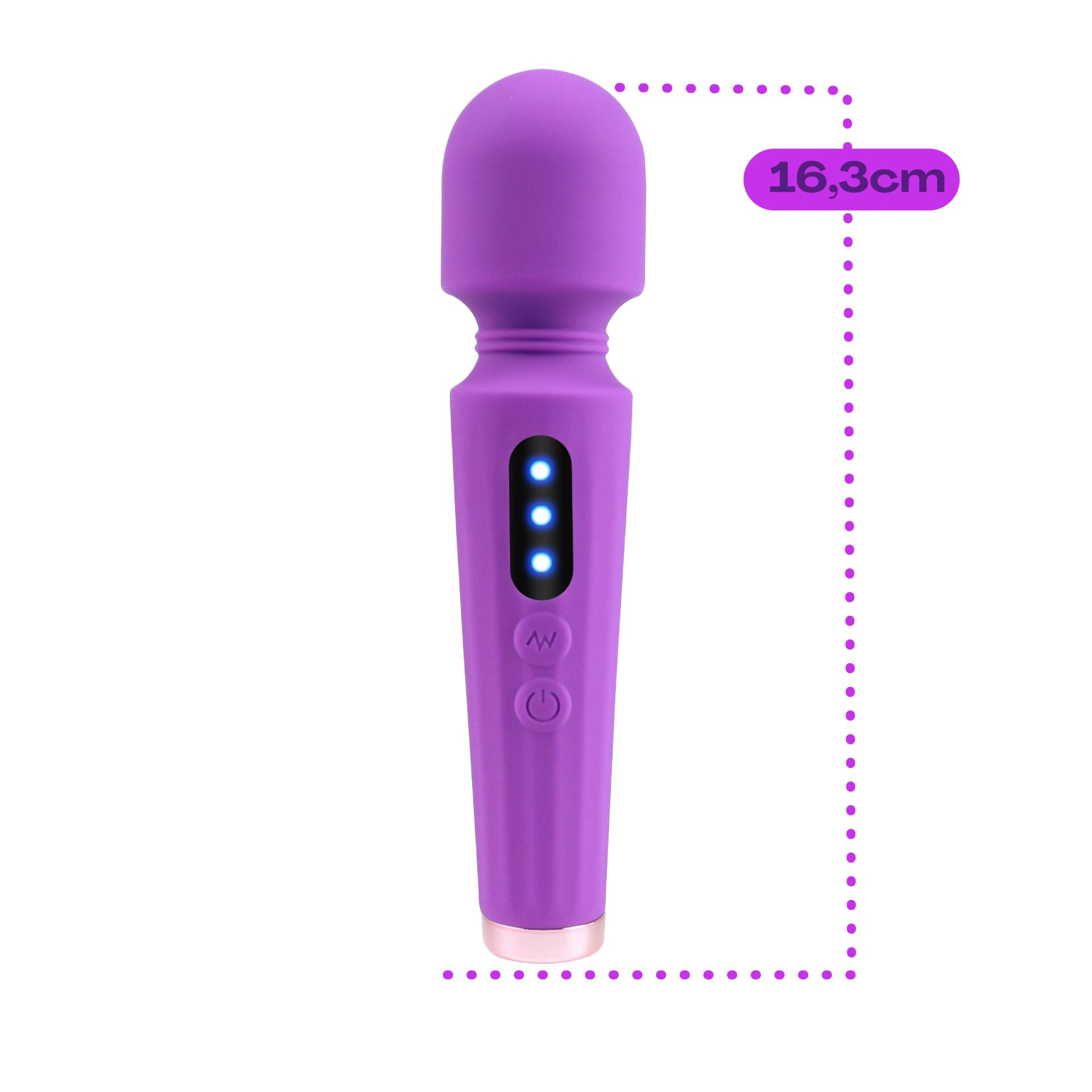 Wand vibrator groot 16cm Paars kopen