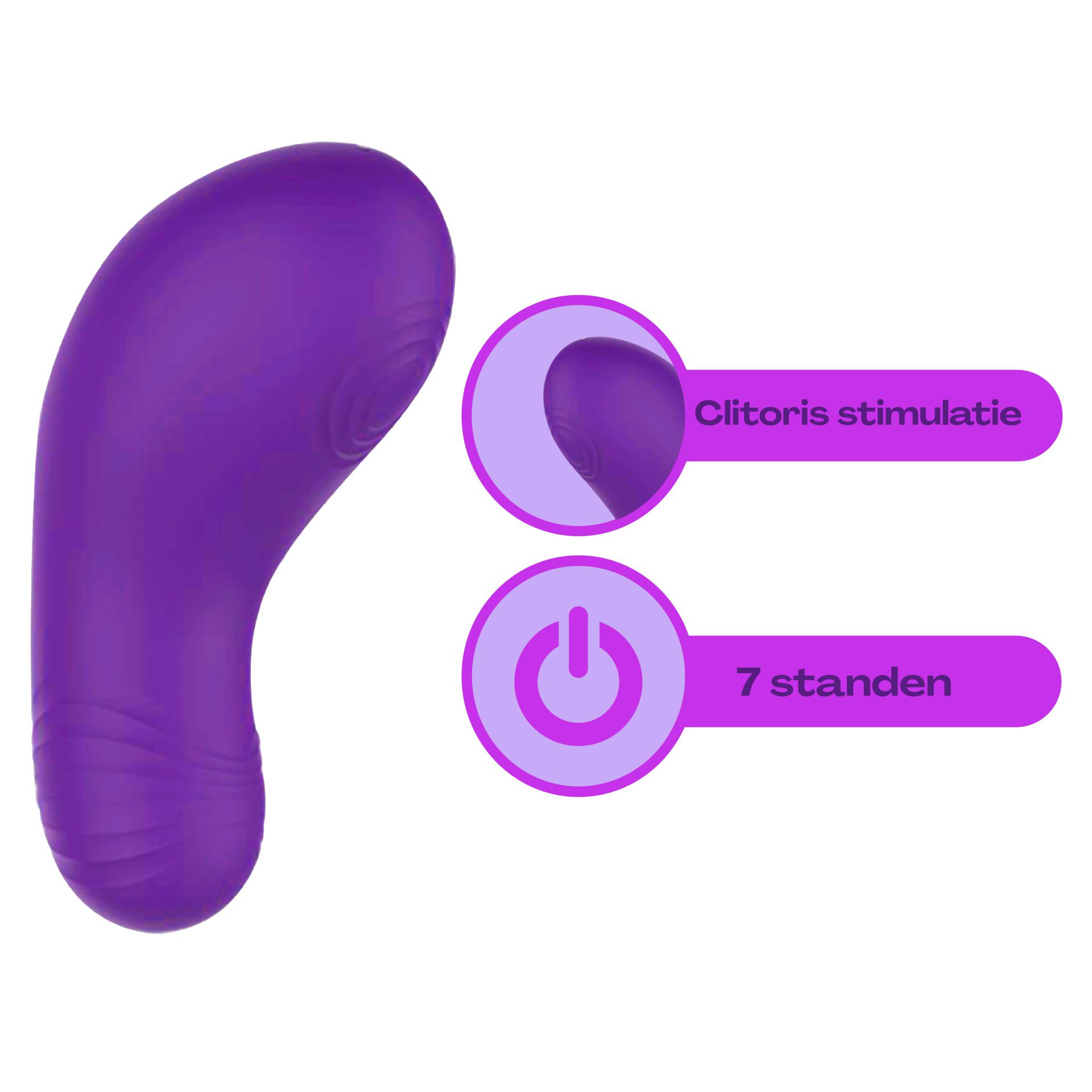 goedkope Vibrator pocket 10,6cm paars