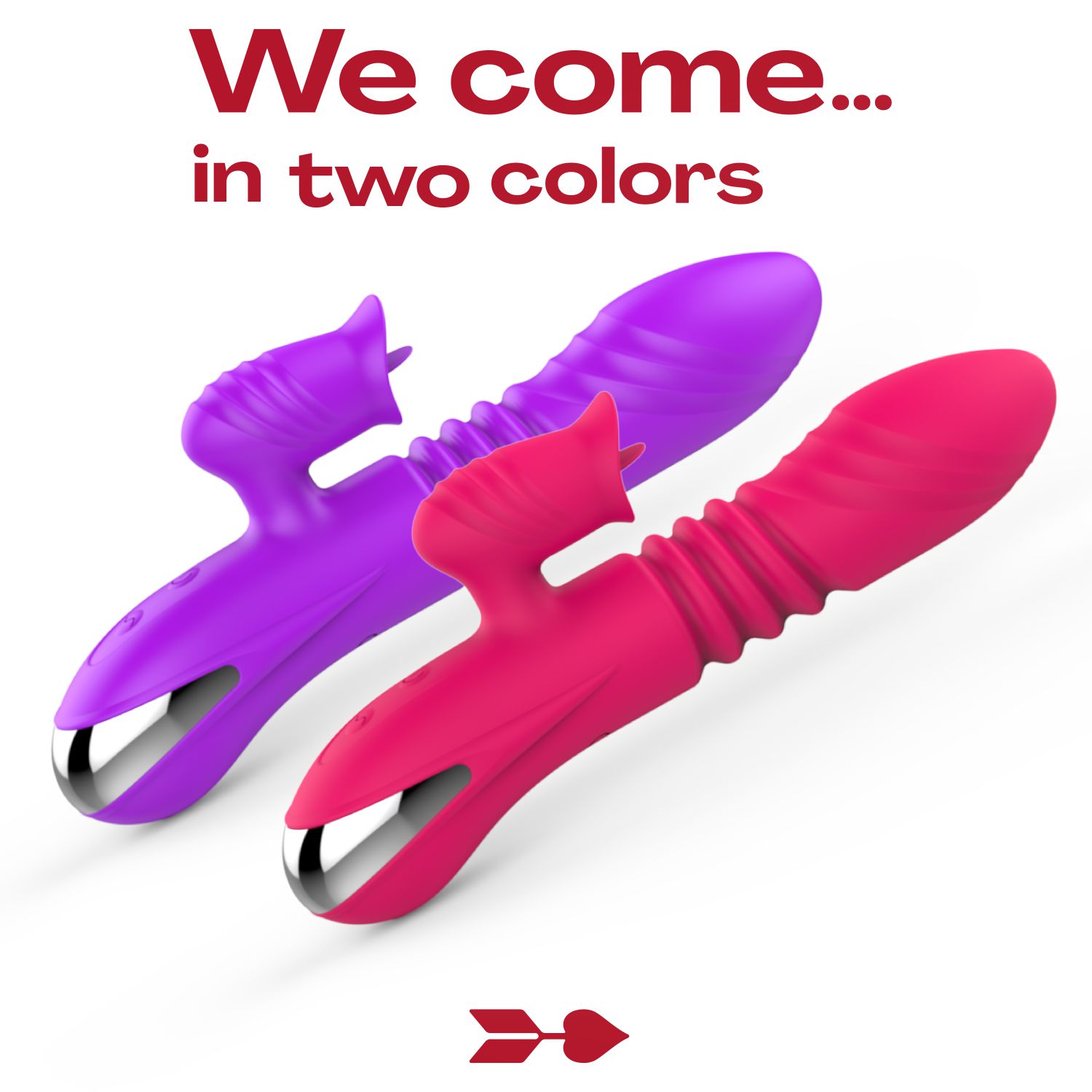 Stotende tarzan vibrator 19,5cm roze tong