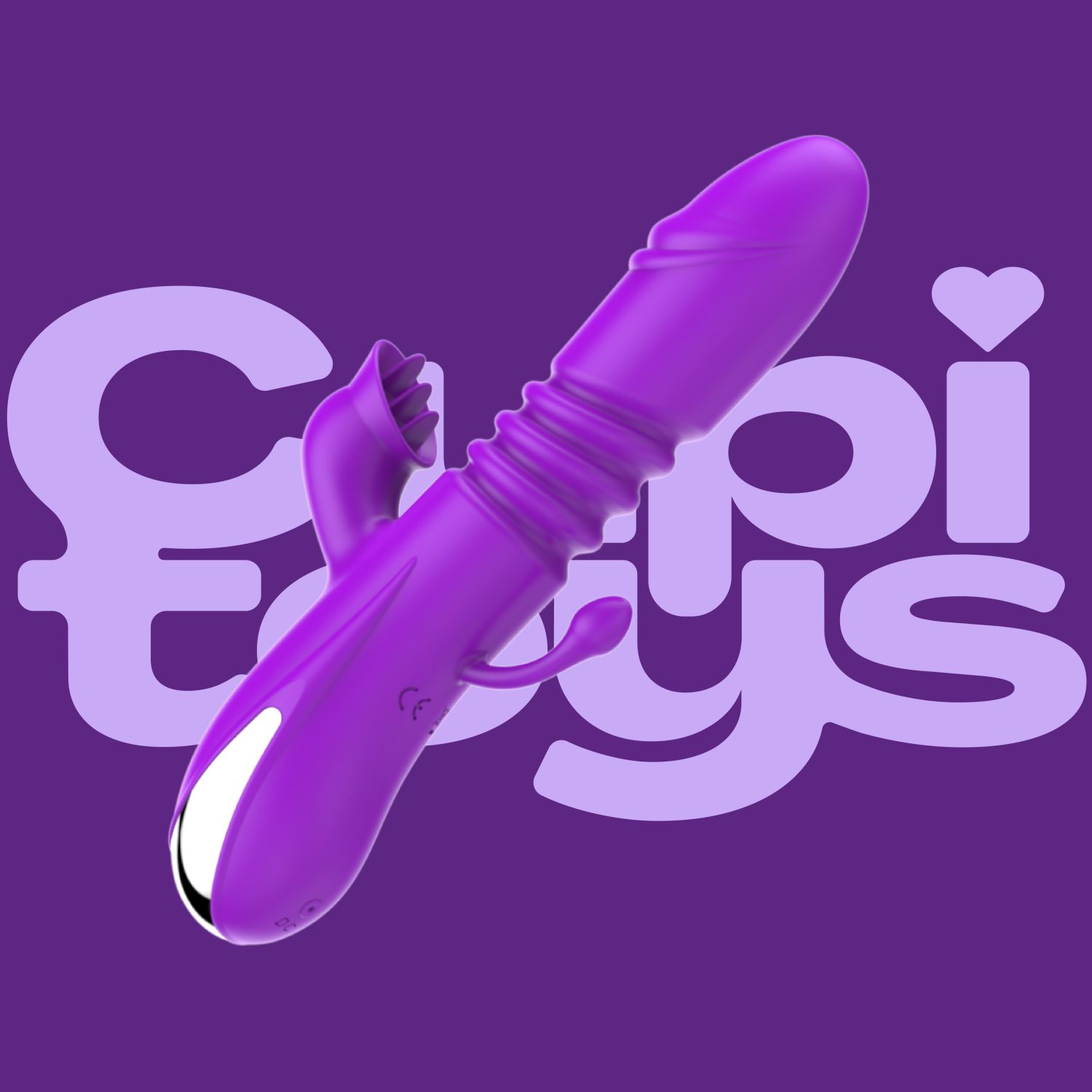 vibrator Stotende tarzan met buttplug 19,5cm