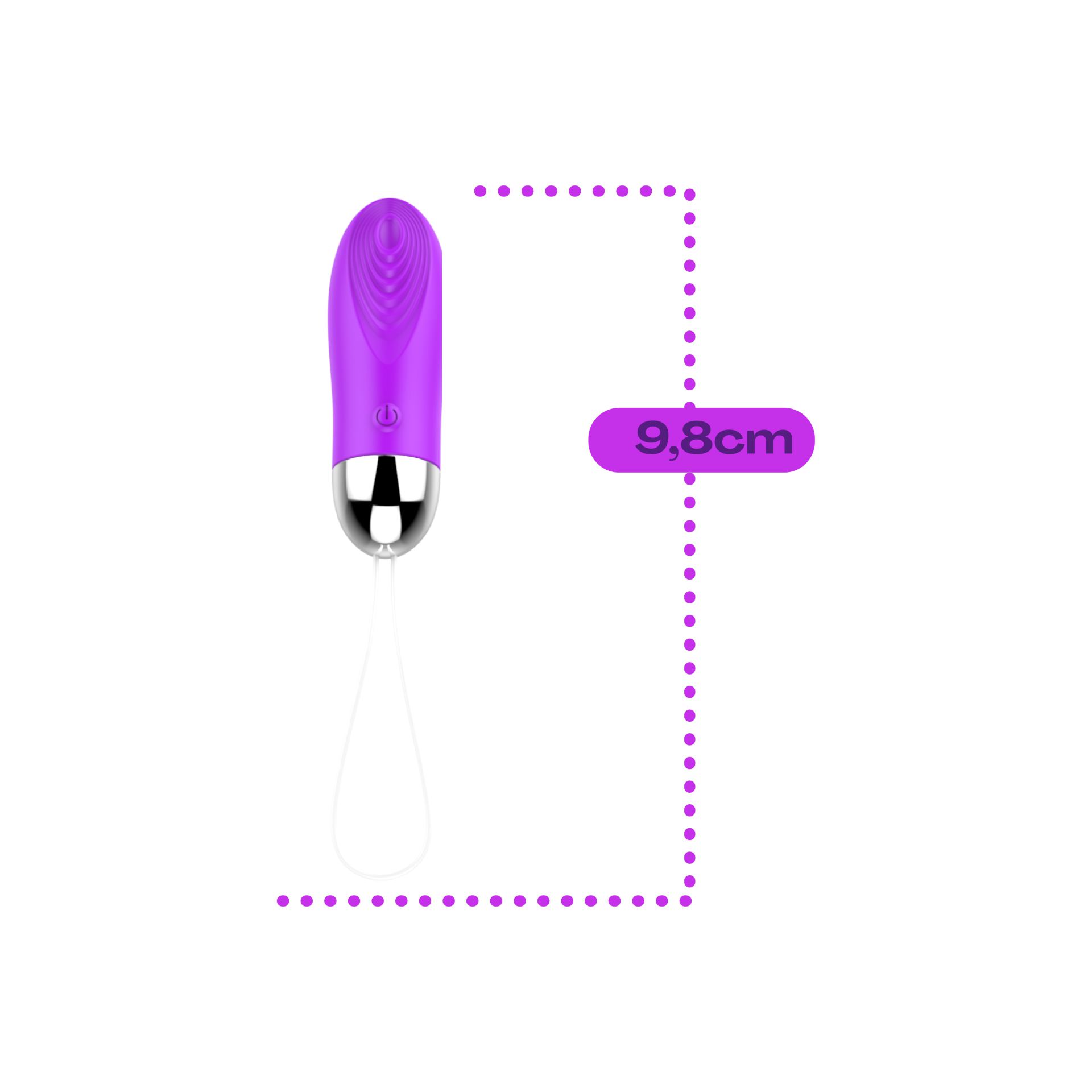 Vibrerend ei G-spot op afstand 9,8cm