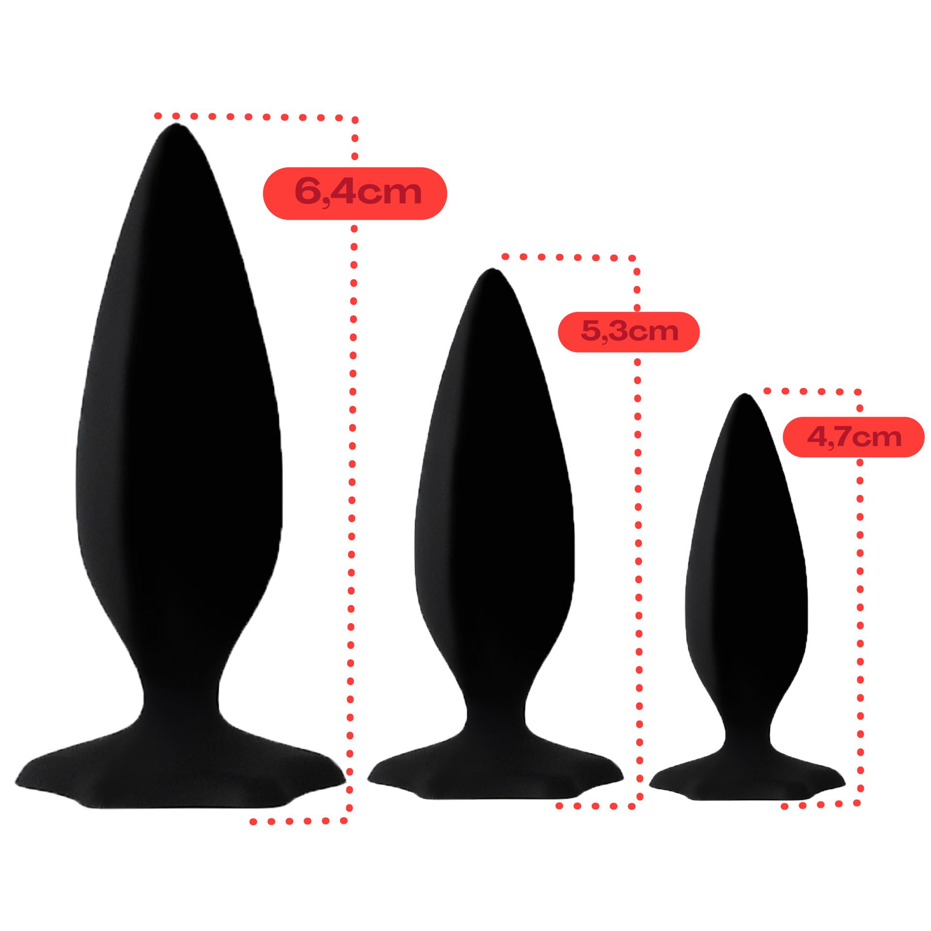 buttplug set zwart kopen