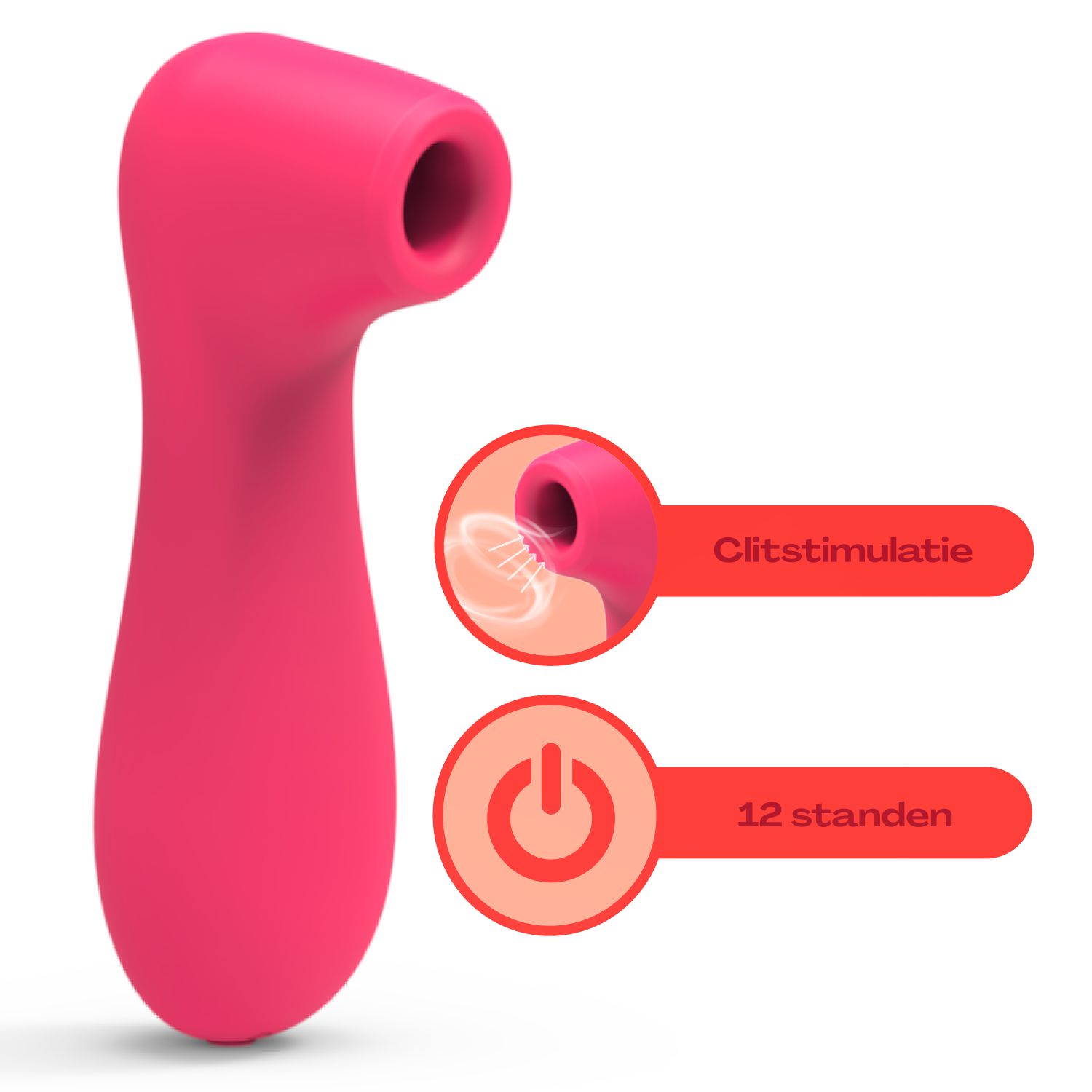 Luchtdruk vibrator 10,1cm roze kopen