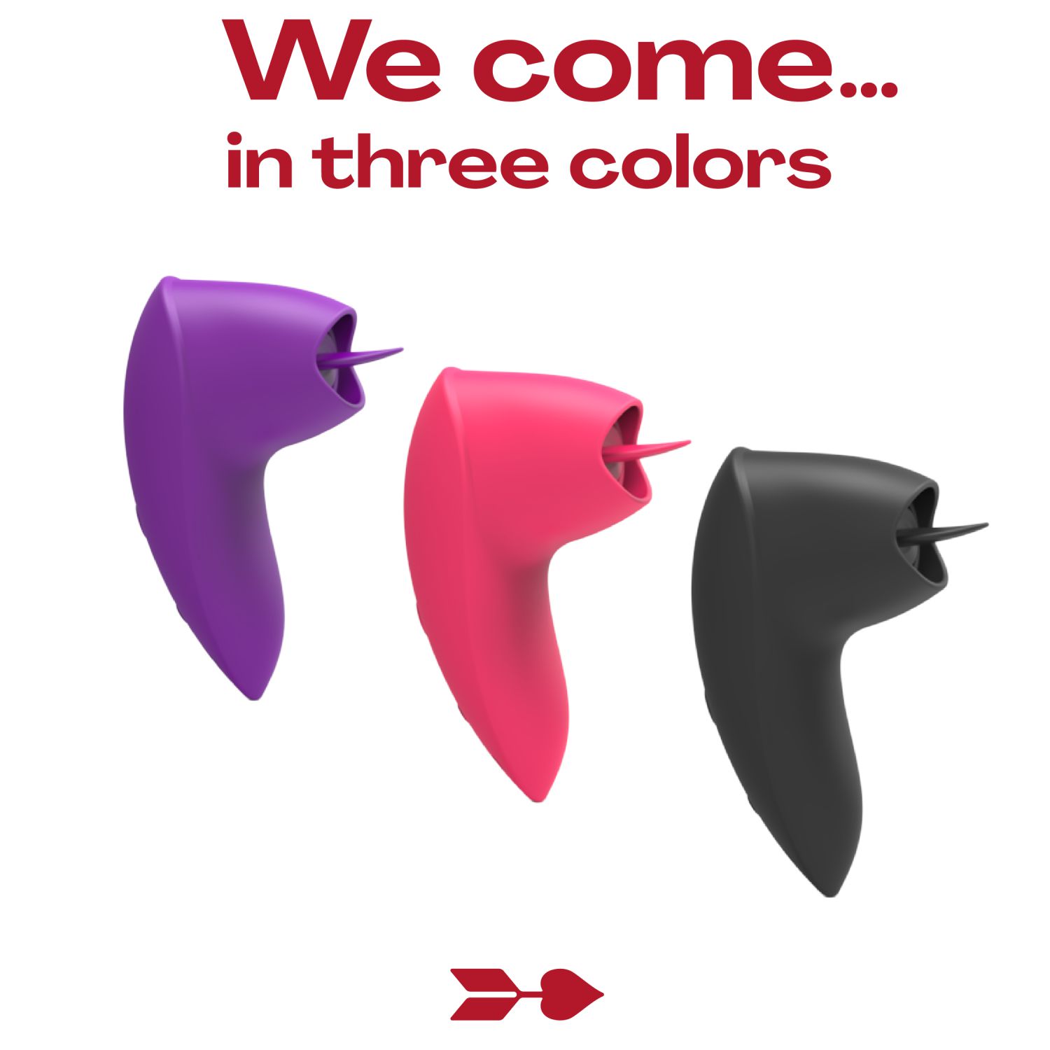 Goedkope Luchtdruk vibrator met tong 8cm zwart