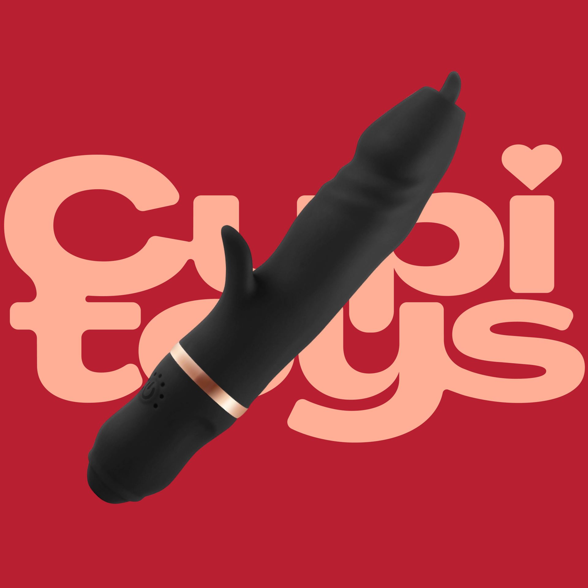 goede Tarzan vibrator met tong 22,7cm Zwart