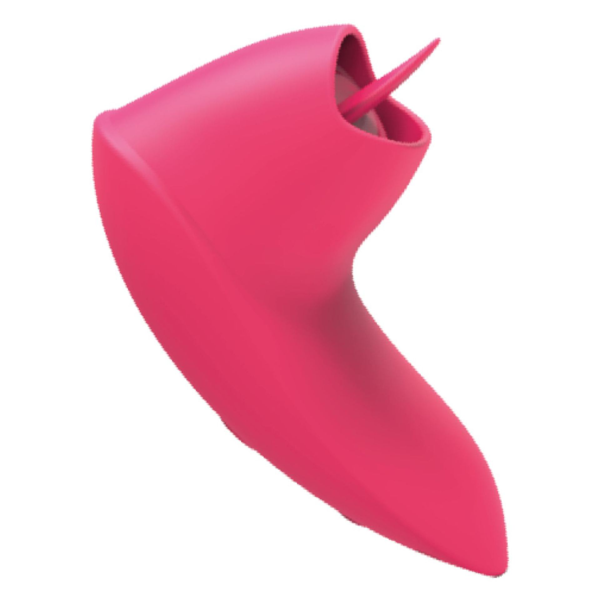 Luchtdruk vibrator tong roze 8cm