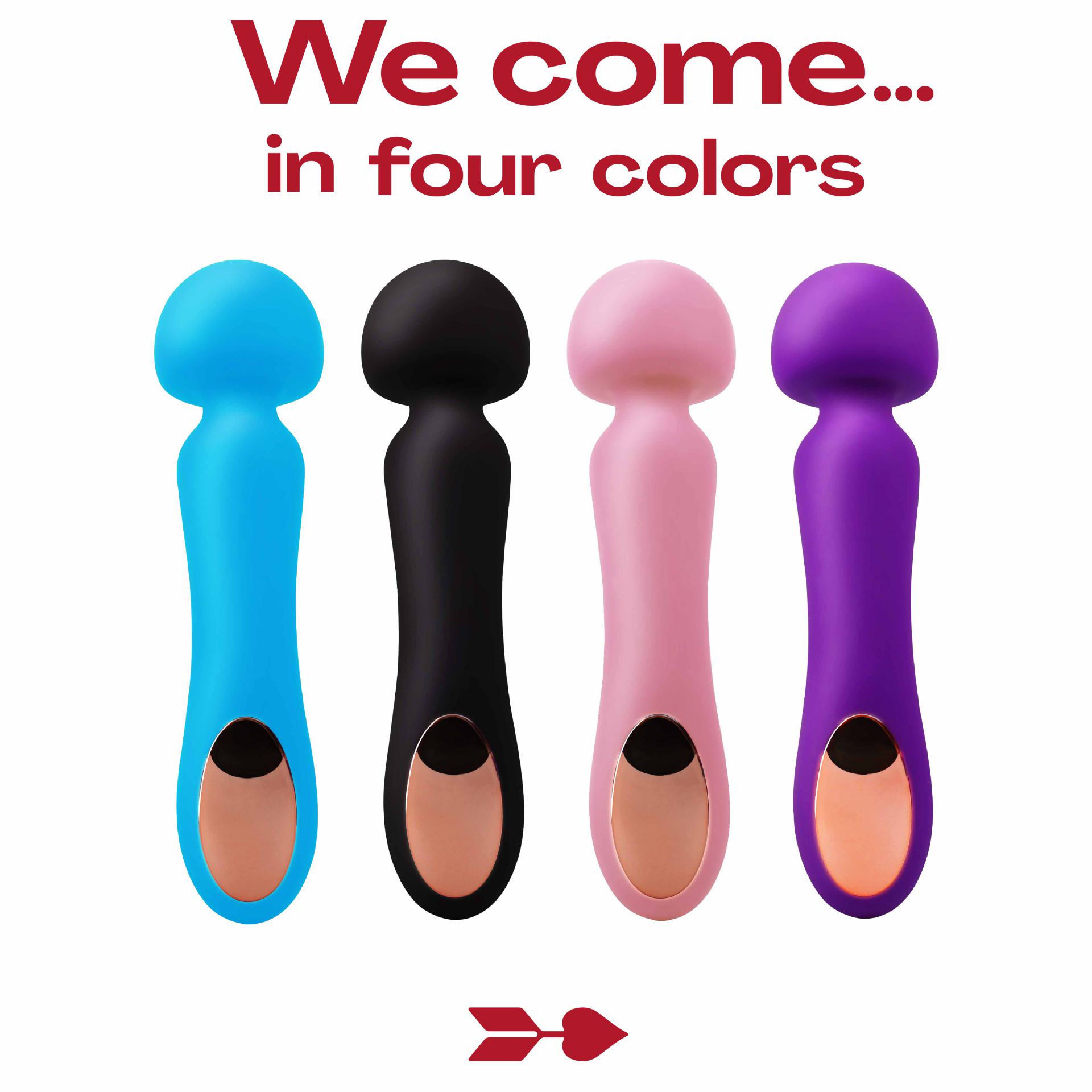 online Wand vibrator 23,1cm Zwart