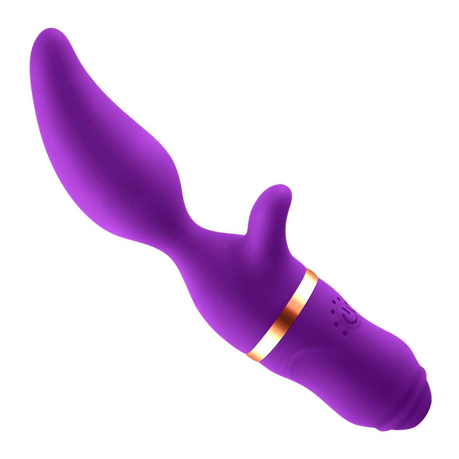 Tarzan vibrator mangovorm 19,8cm Paars