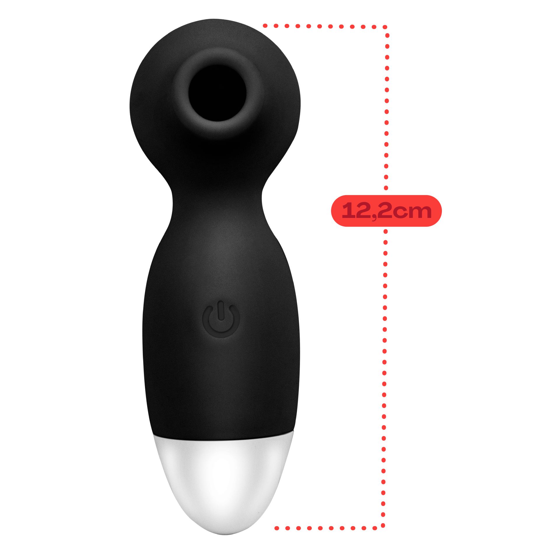 Luchtdruk vibrator klein 12,2cm Zwart kopen