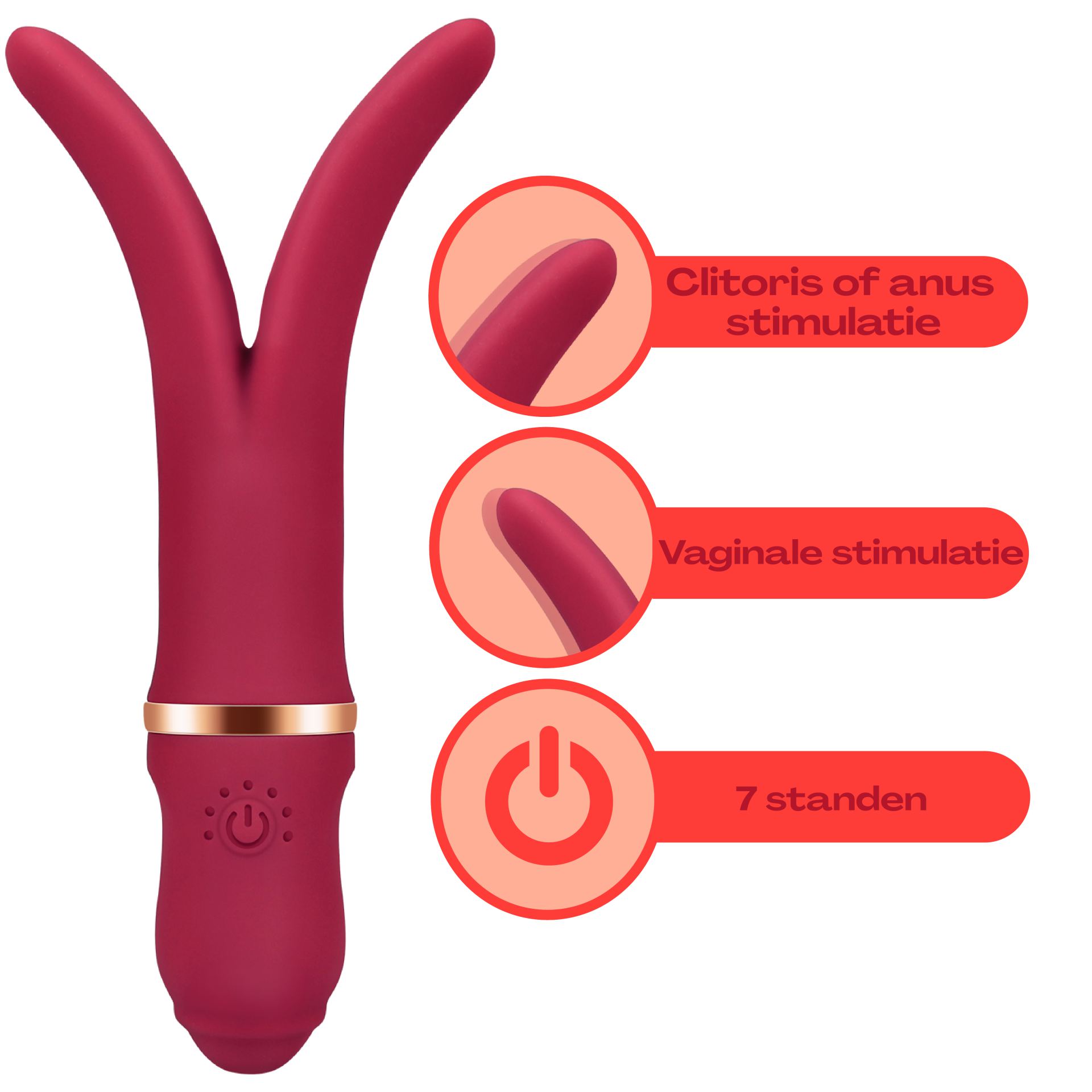 Vork vibrator Rood online