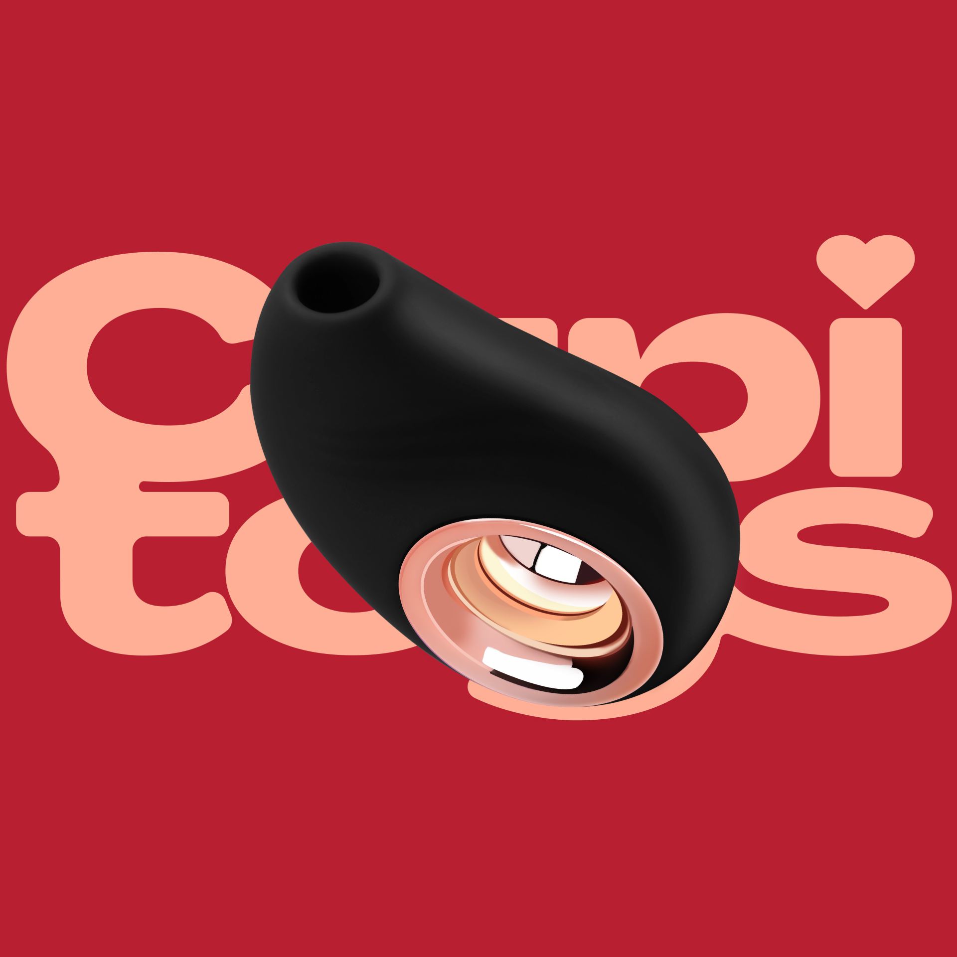 goede Luchtdruk vibrator vis 10,2cm Zwart