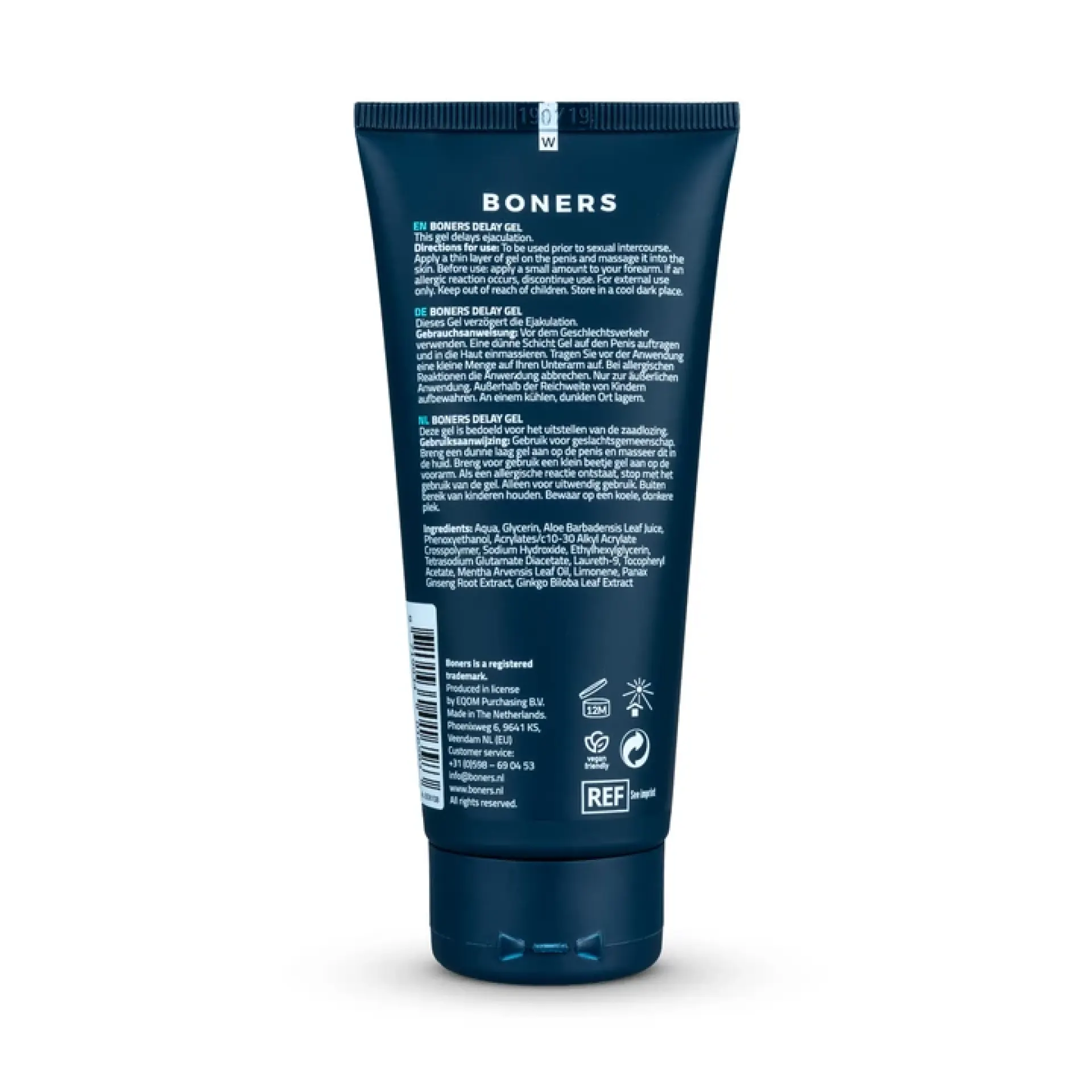 Boners orgasmevertragende gel 100ml kopen.