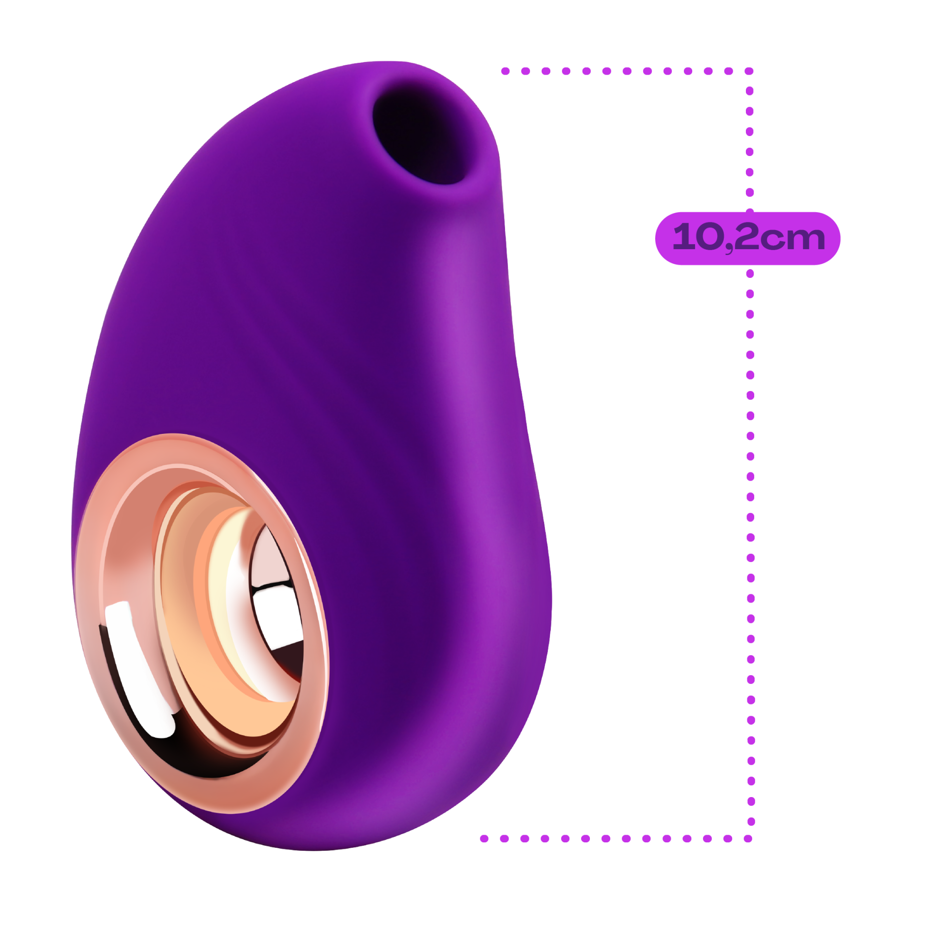 Luchtdruk vibrator vis 10,2cm Paars kopen