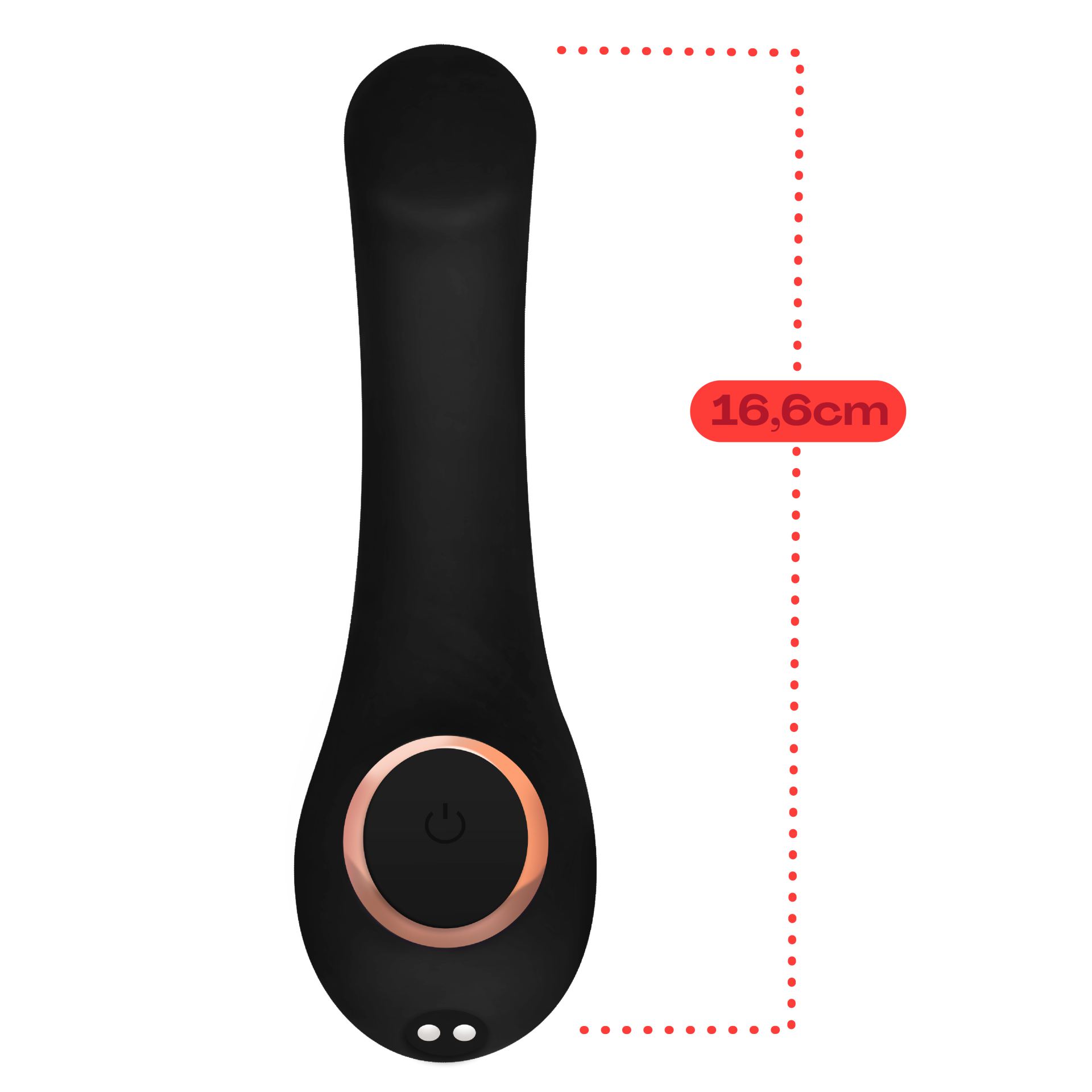 G-Spot vibrator 16,6cm Zwart kopen