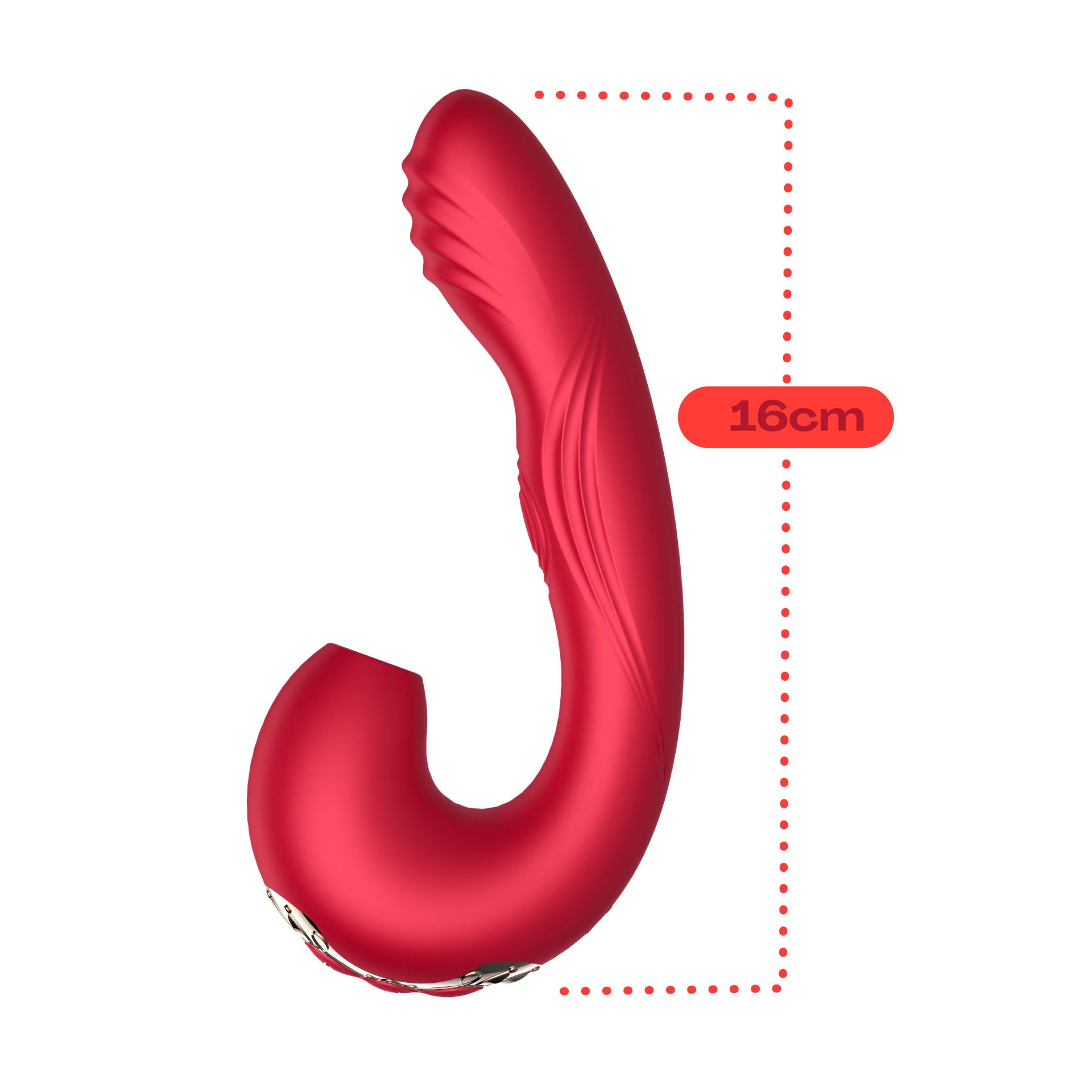 Luchtdruk Vibrator 21 Standen  Rood kopen