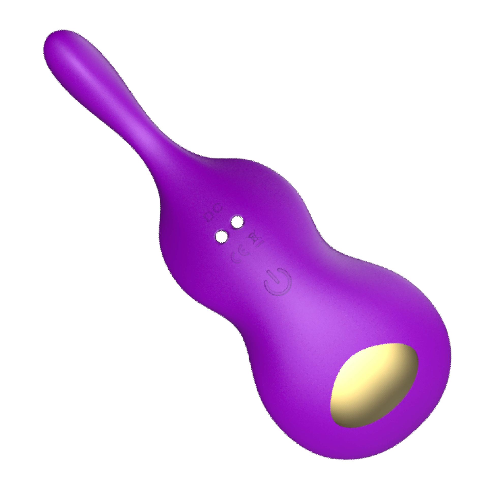 Draagbare vibrator viool met app Paars