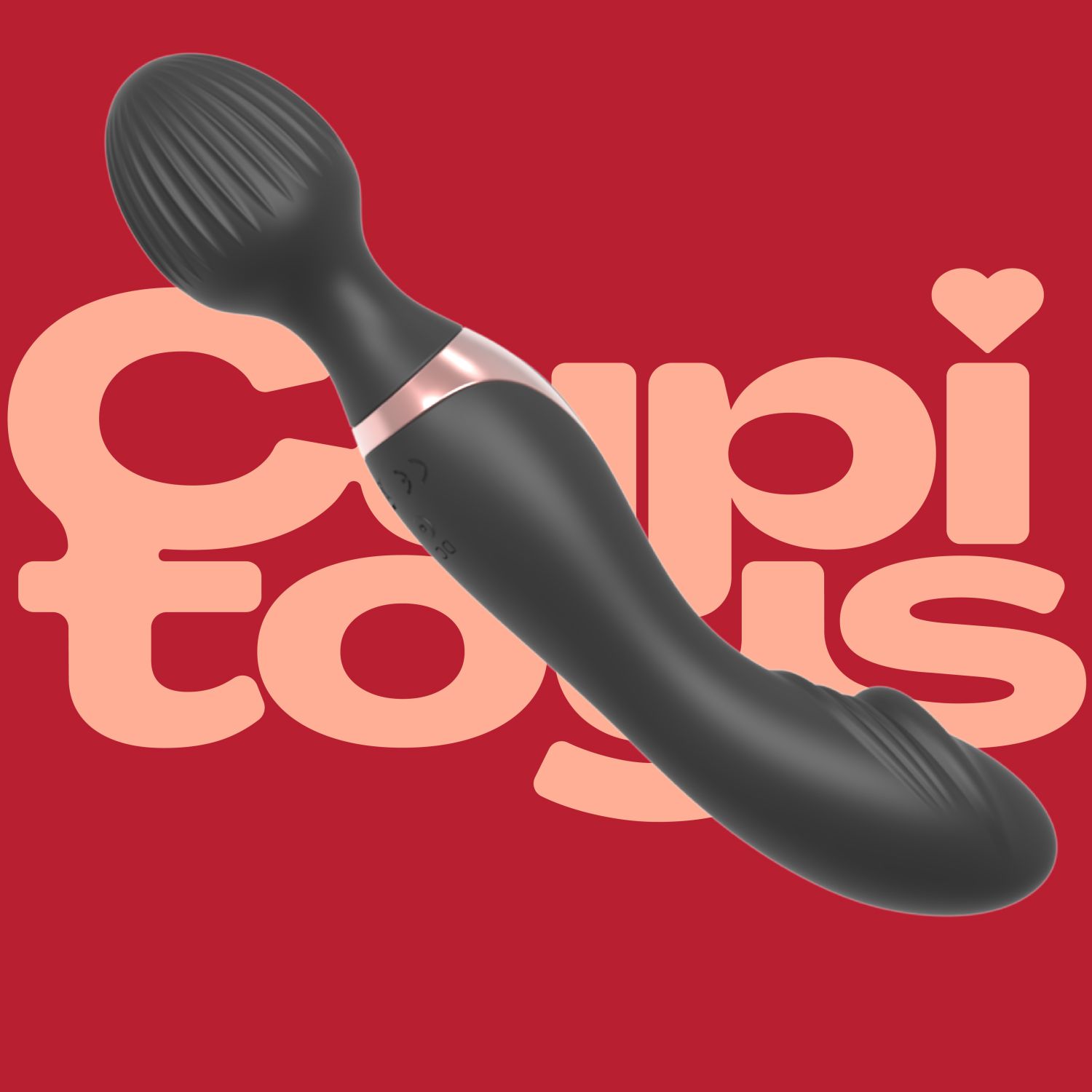 2in1 Wand vibrator dildo reliëf 22,1cm zwarte